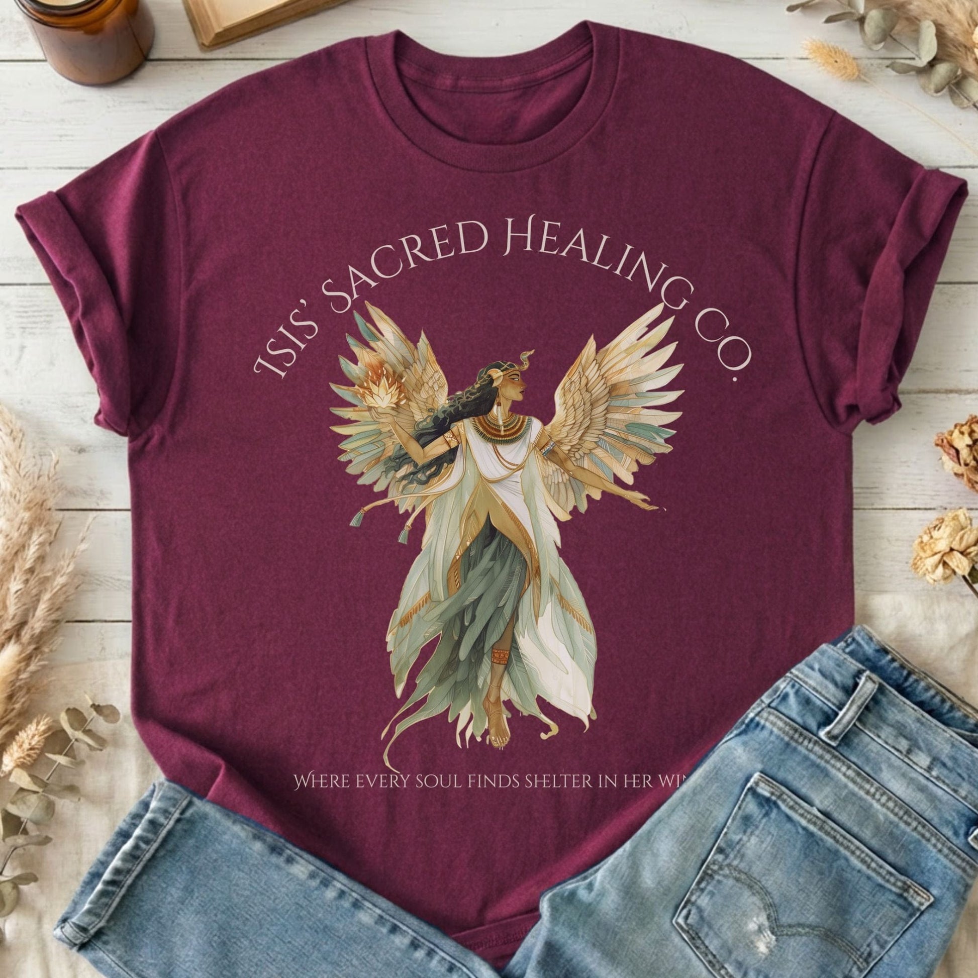 T-Shirt Maroon / S Design 263 T-Shirt The Mystic Eden