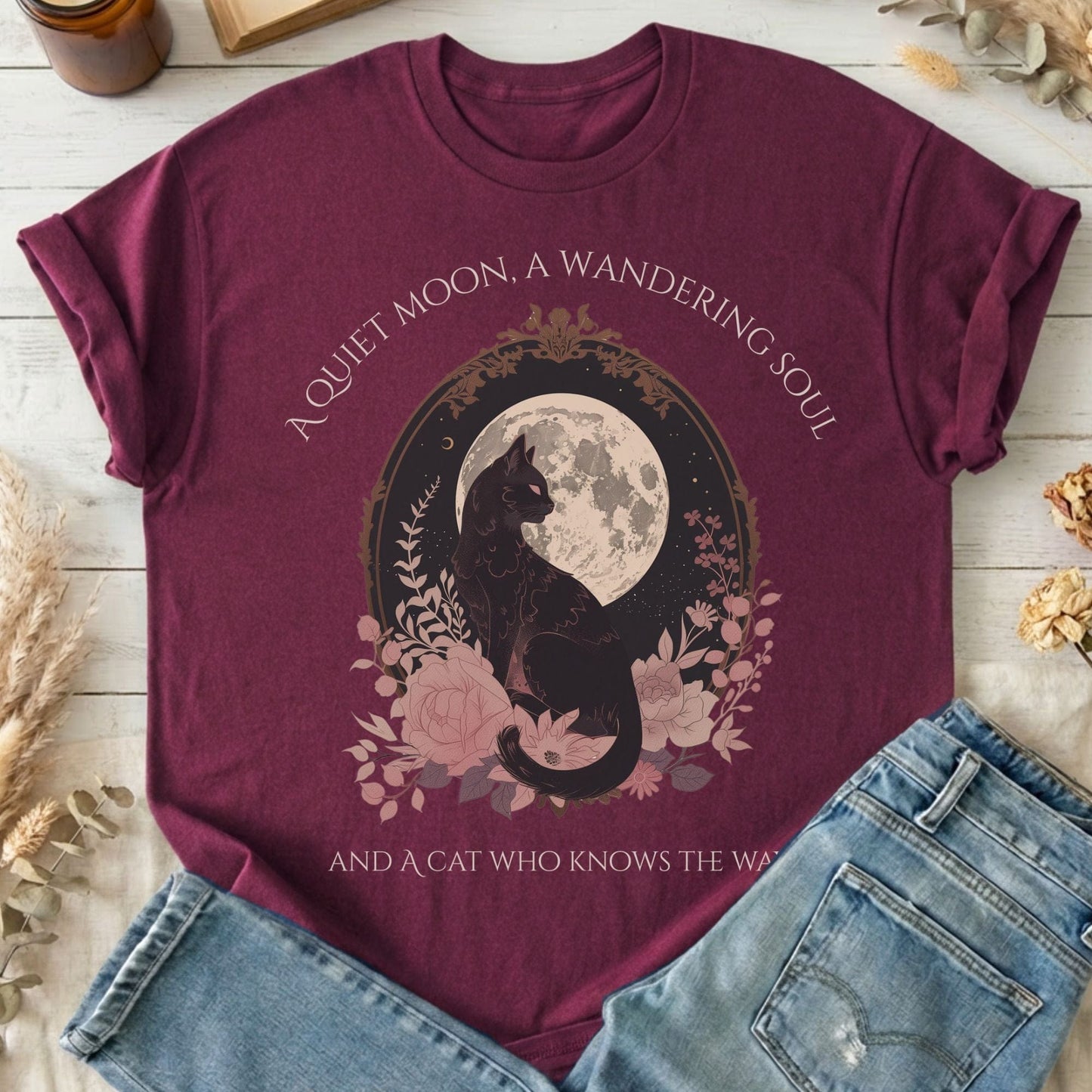 T-Shirt Maroon / S Design 268 T-Shirt The Mystic Eden