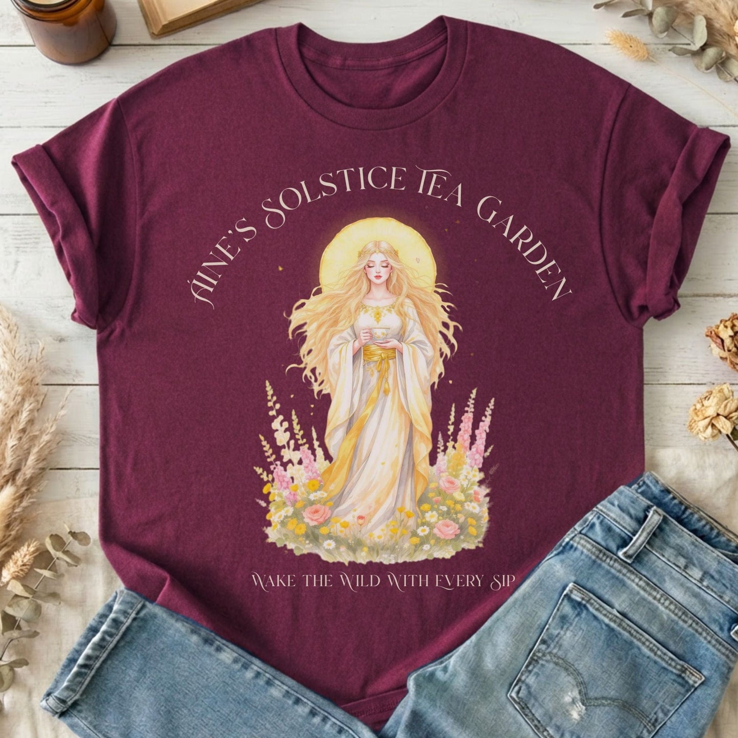 T-Shirt Maroon / S Design 275 T-Shirt The Mystic Eden