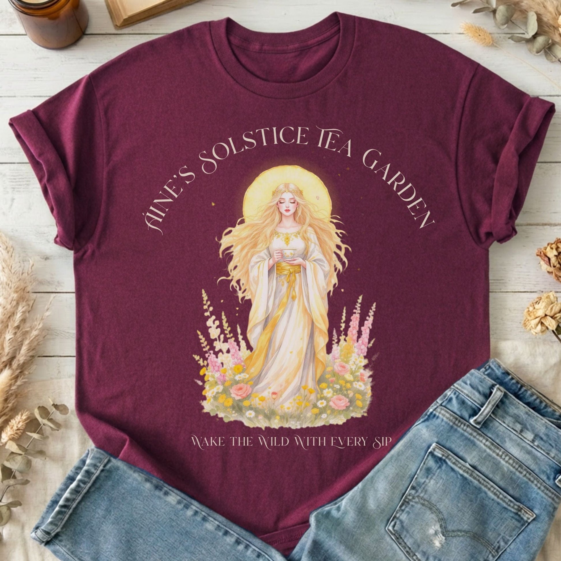 T-Shirt Maroon / S Design 275 T-Shirt The Mystic Eden