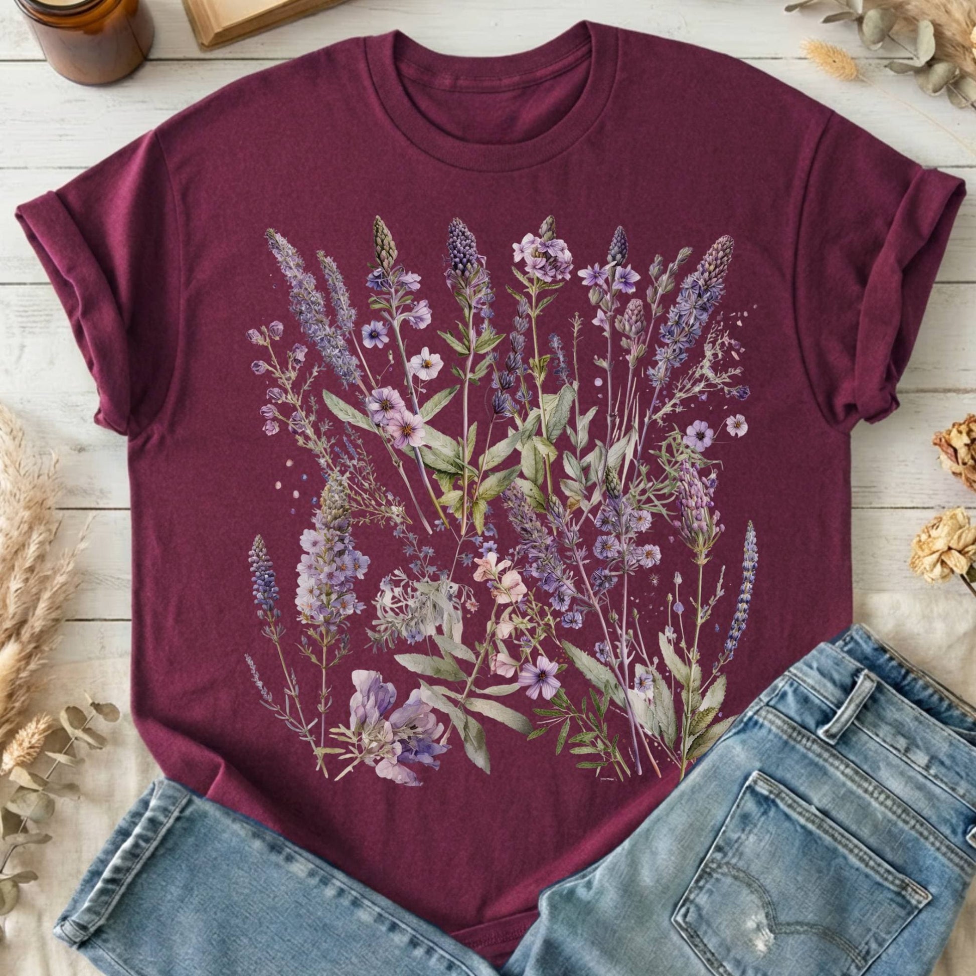 T-Shirt Maroon / S Design 37 T-Shirt The Mystic Eden