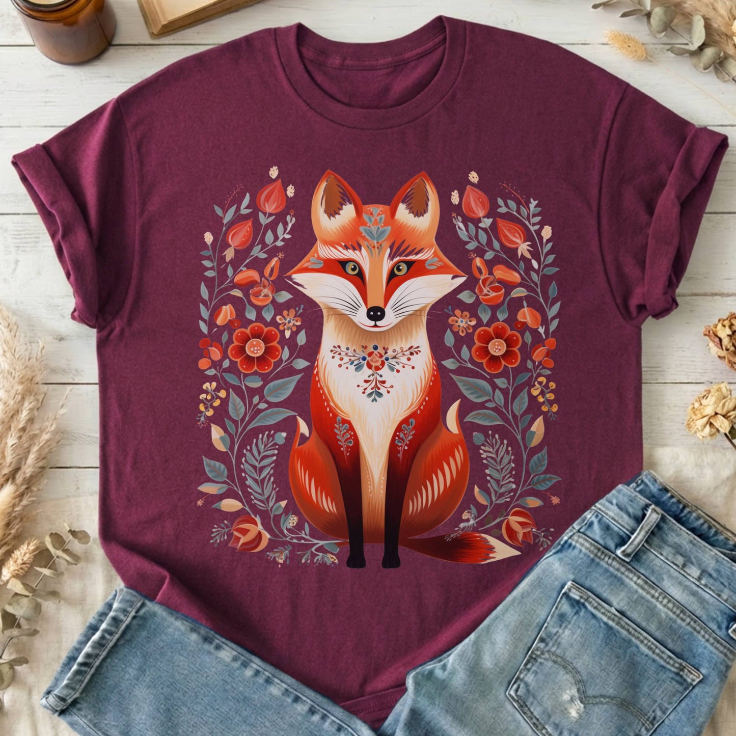 T-Shirt Maroon / S Design 49 T-Shirt The Mystic Eden