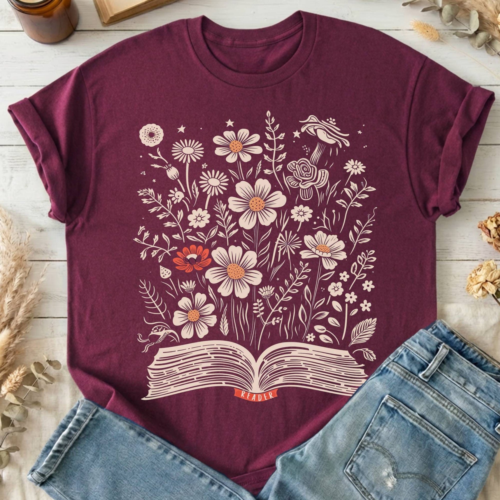T-Shirt Maroon / S Design 60 T-Shirt The Mystic Eden