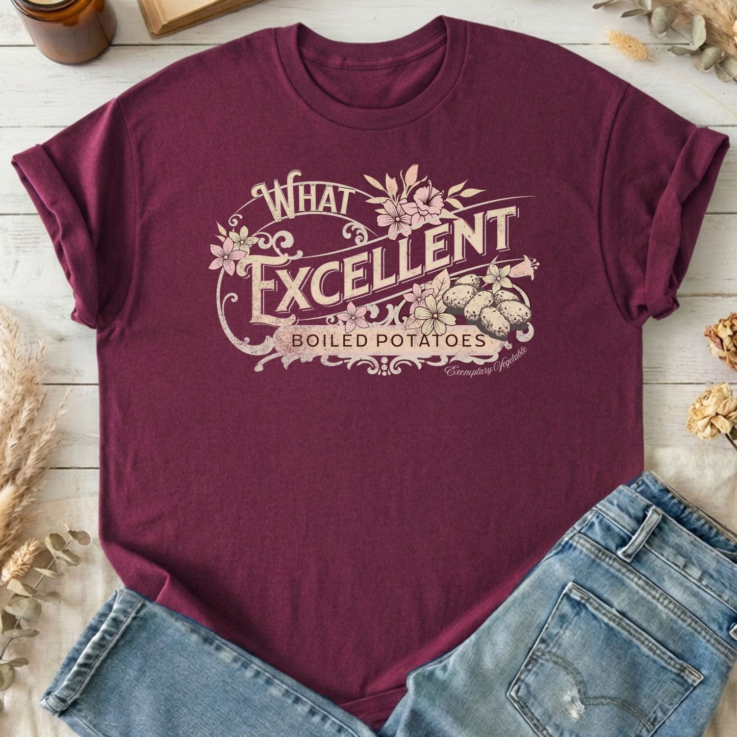T-Shirt Maroon / S Design 65 T-Shirt The Mystic Eden