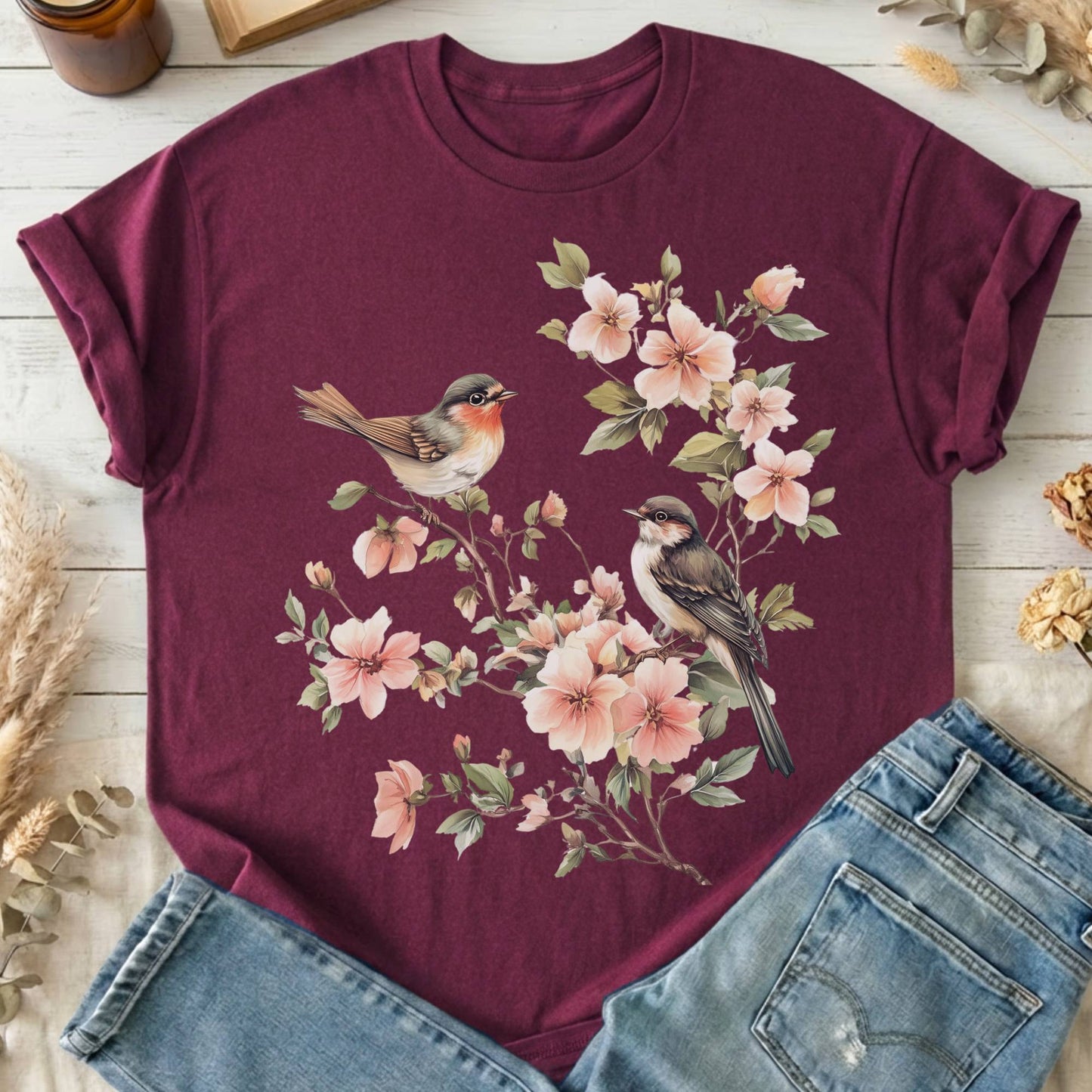 T-Shirt Maroon / S Design 70 T-Shirt The Mystic Eden