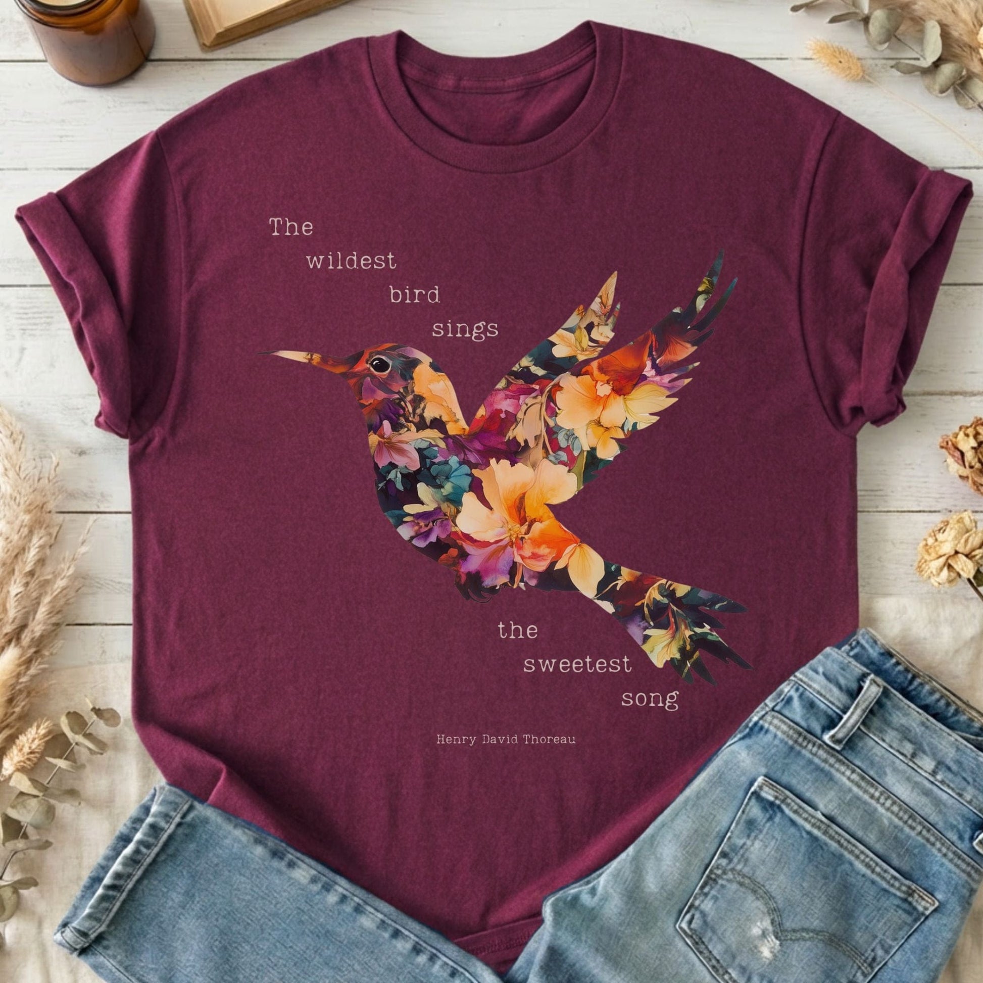T-Shirt Maroon / S Design 73 T-Shirt The Mystic Eden