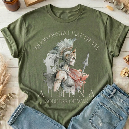 T-Shirt Military Green / S Athena Greek Mythology T-Shirt The Mystic Eden