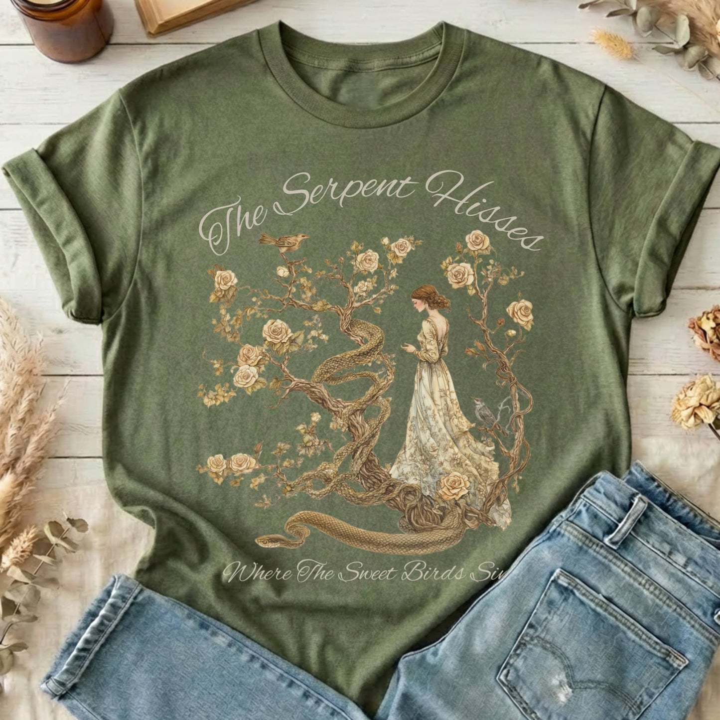 T-Shirt Military Green / S Design 167 T-Shirt The Mystic Eden