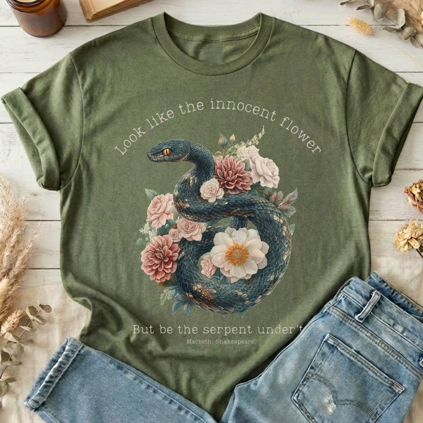 T-Shirt Military Green / S Design 186 T-Shirt The Mystic Eden