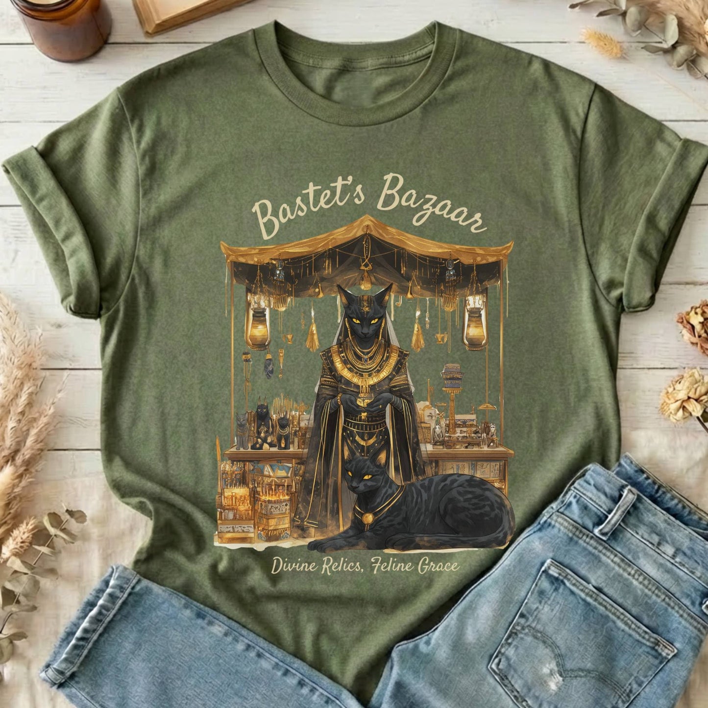 T-Shirt Military Green / S Design 189 T-Shirt The Mystic Eden