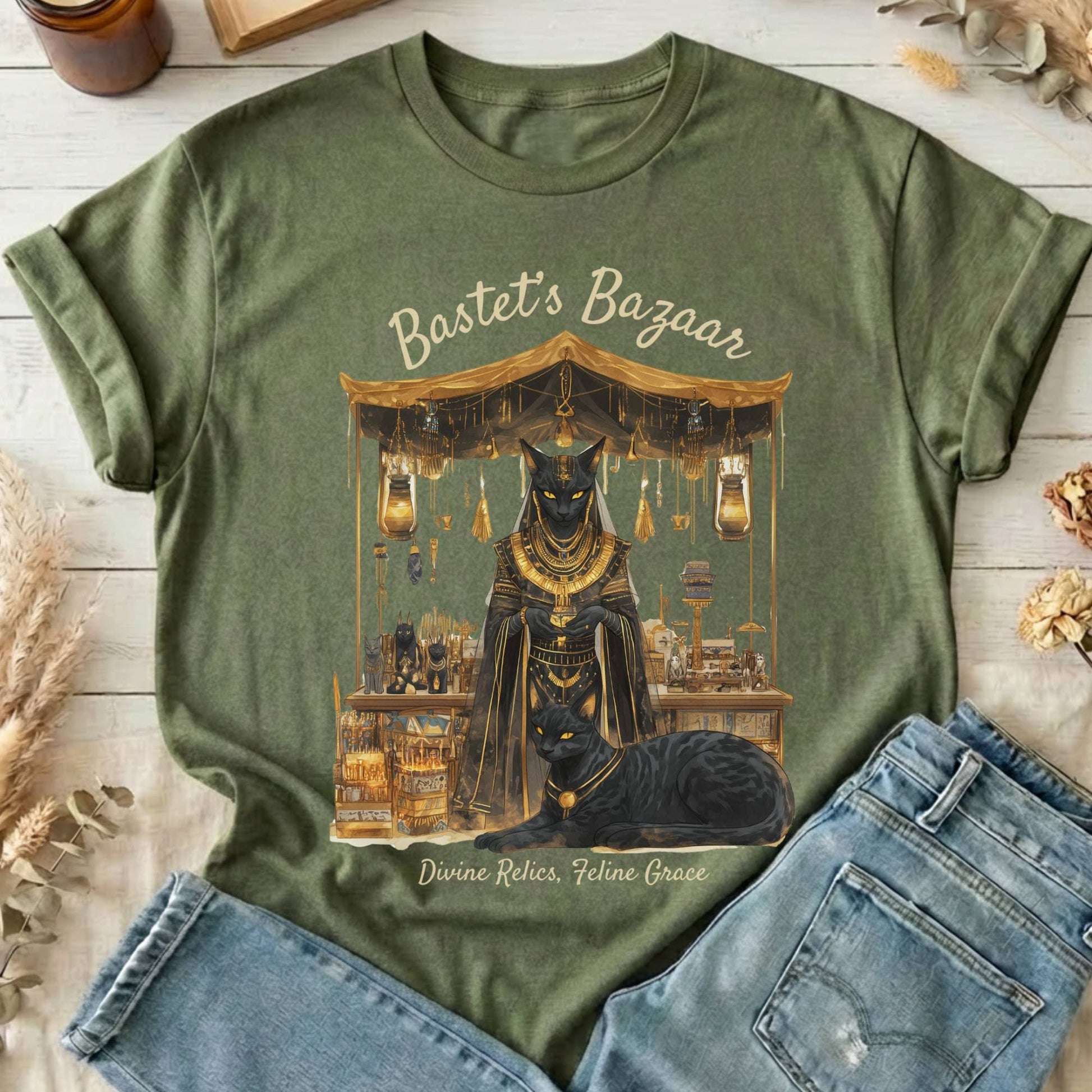 T-Shirt Military Green / S Design 189 T-Shirt The Mystic Eden