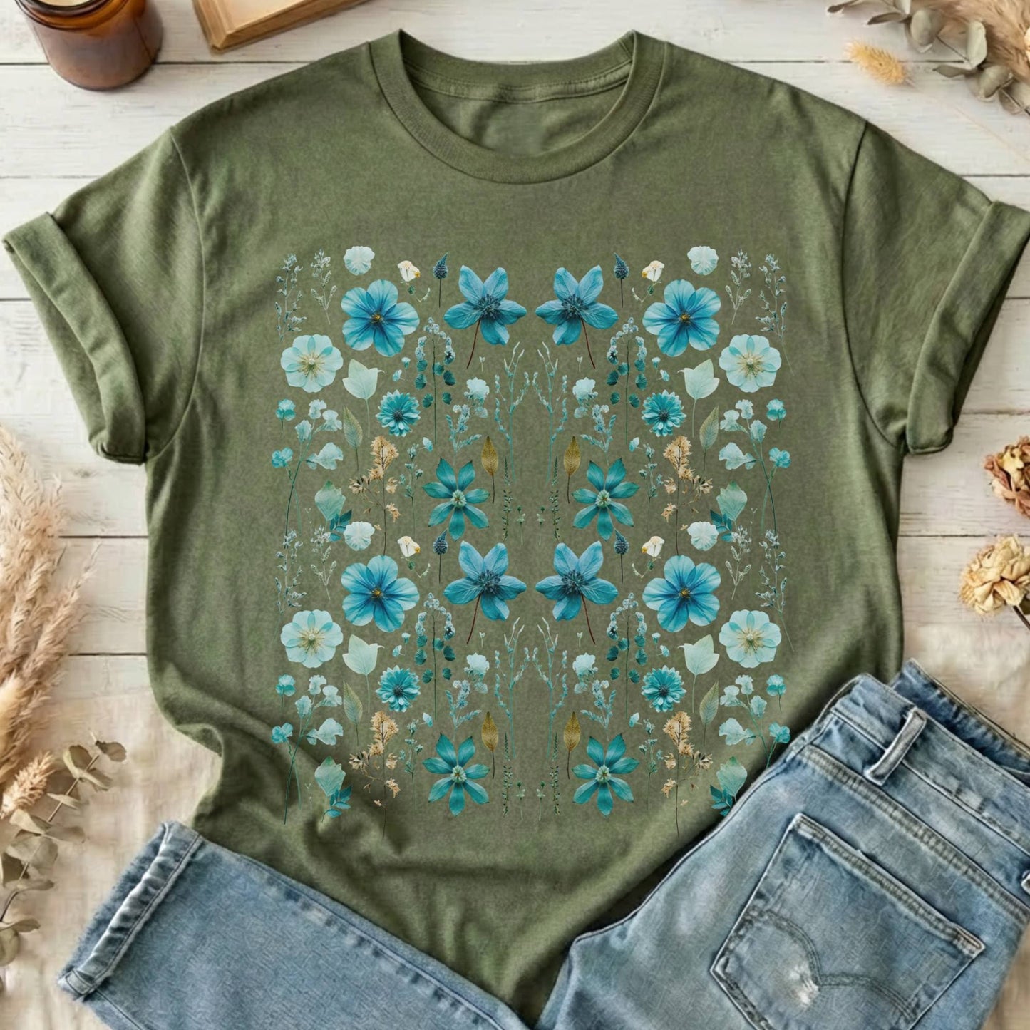 T-Shirt Military Green / S Design 2 T-Shirt The Mystic Eden