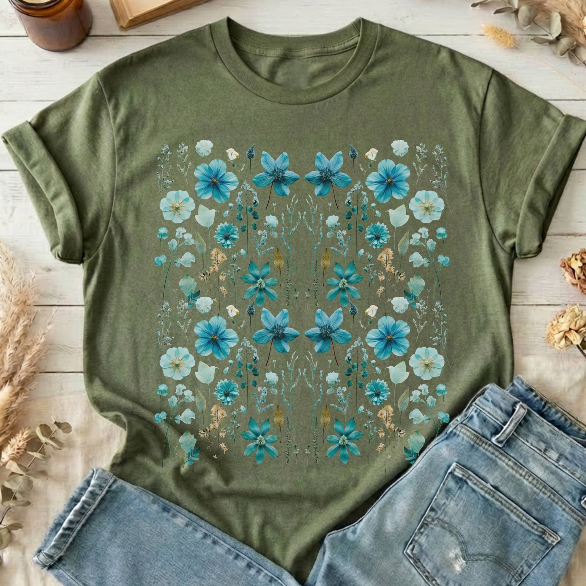T-Shirt Military Green / S Design 2 T-Shirt The Mystic Eden