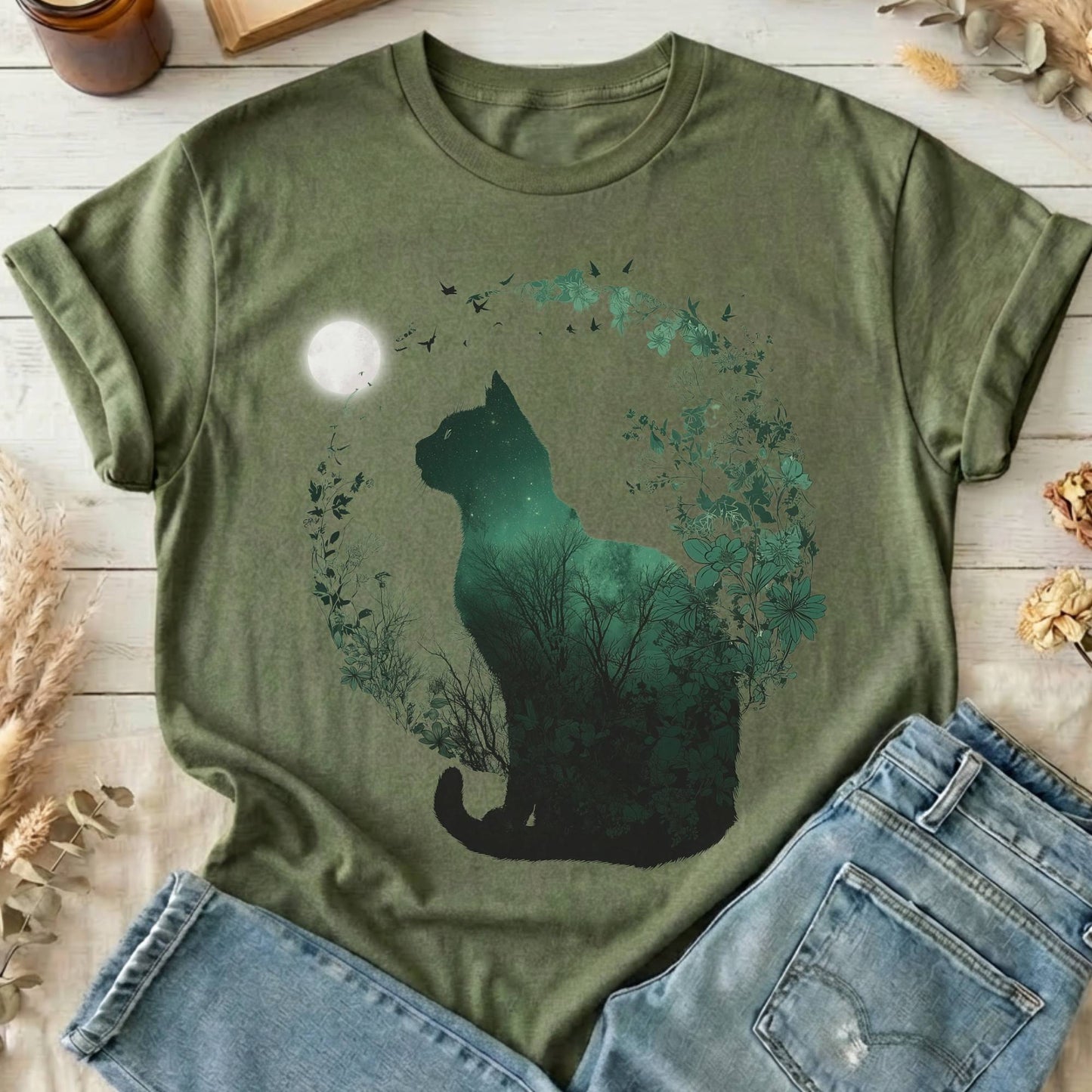 T-Shirt Military Green / S Design 208 T-Shirt The Mystic Eden