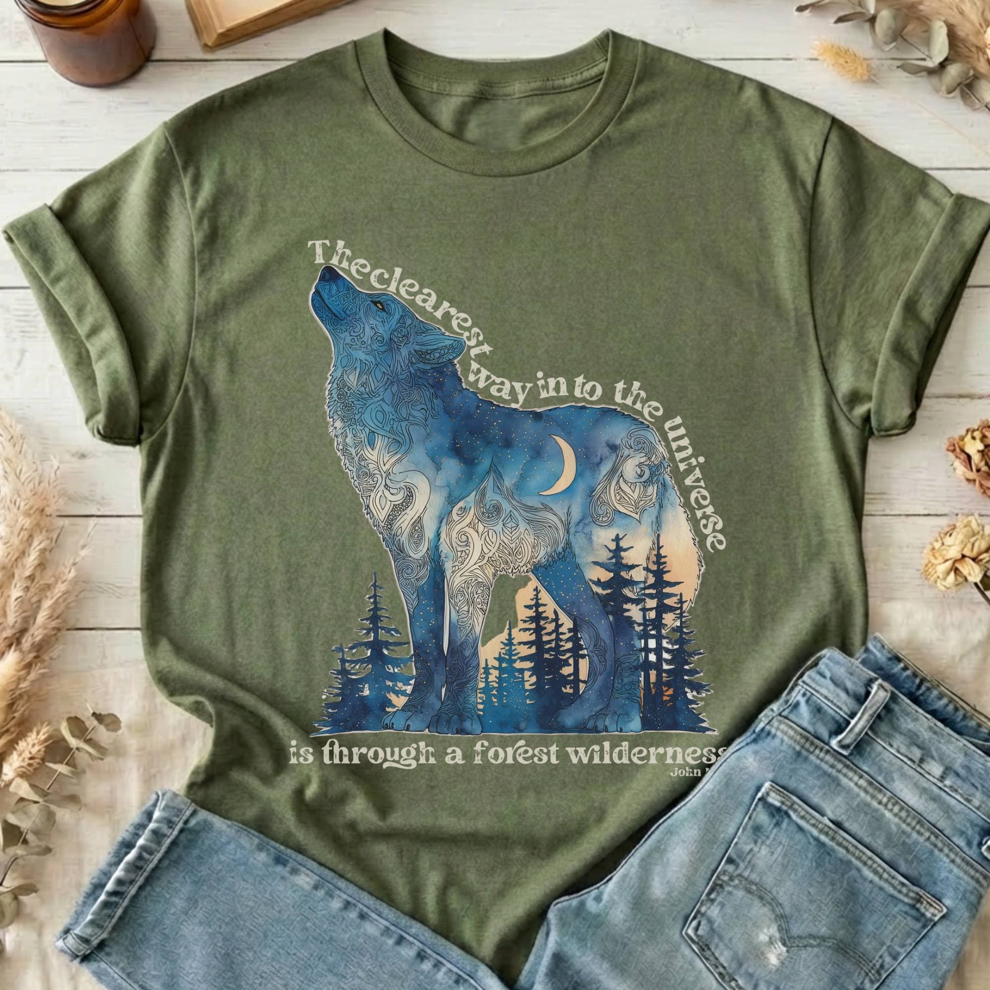 T-Shirt Military Green / S Design 209 T-Shirt The Mystic Eden