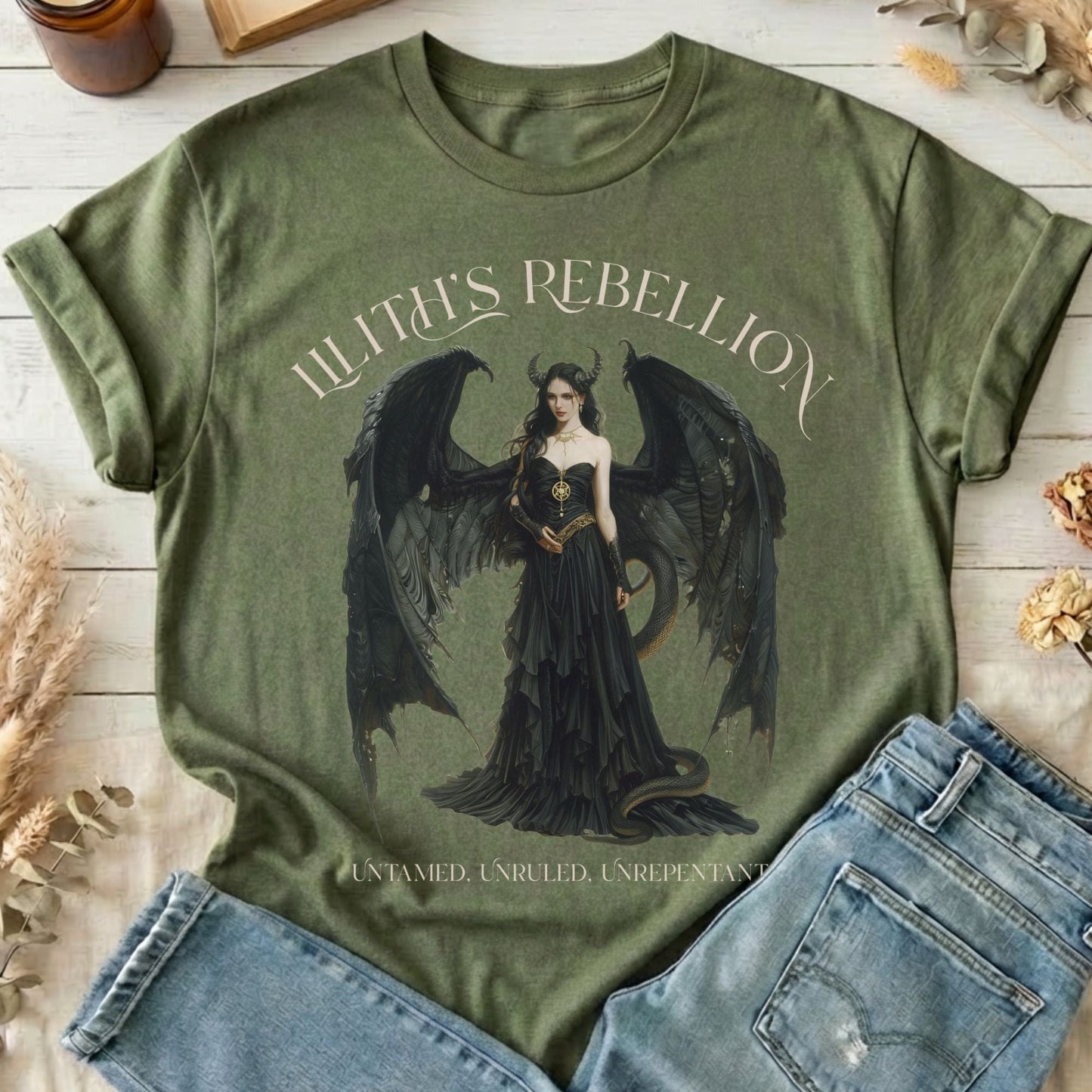 T-Shirt Military Green / S Design 213 T-Shirt The Mystic Eden