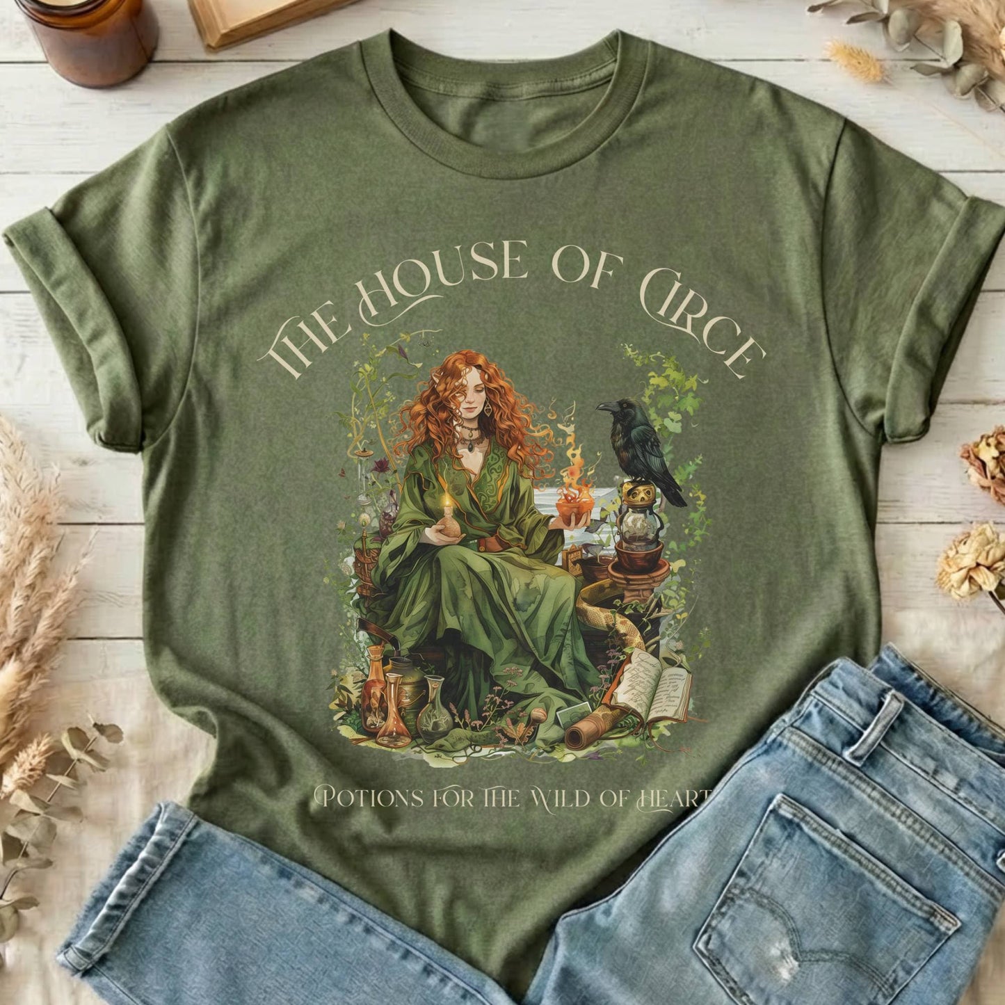 T-Shirt Military Green / S Design 214 T-Shirt The Mystic Eden