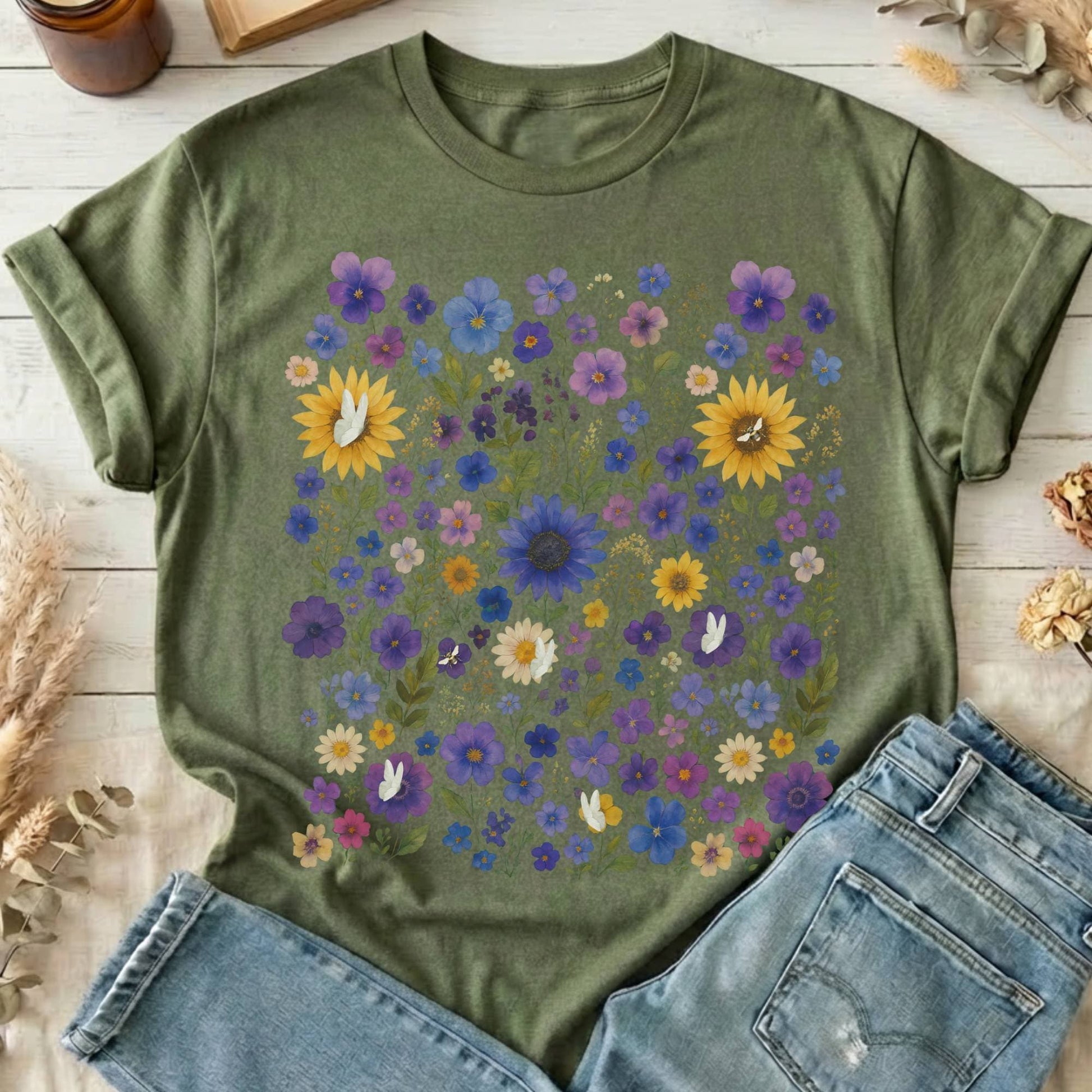 T-Shirt Military Green / S Design 227 T-Shirt The Mystic Eden