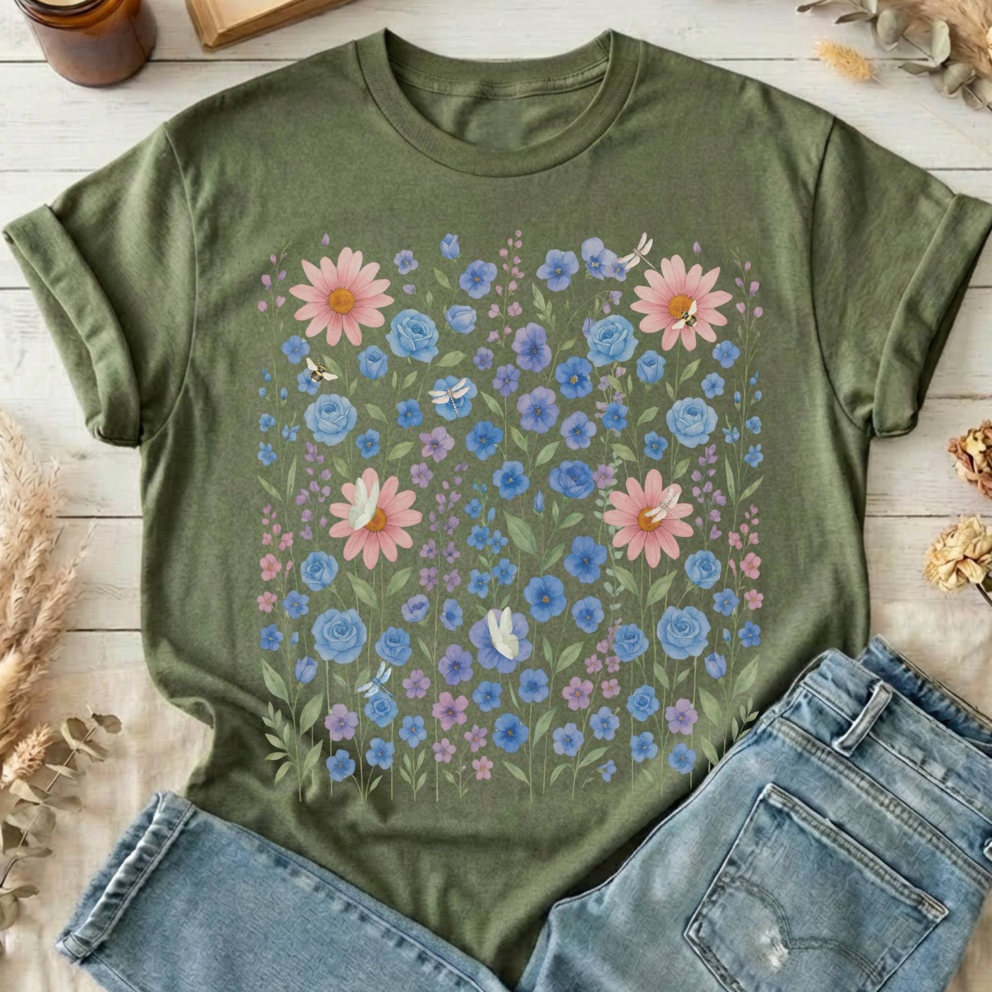 T-Shirt Military Green / S Design 228 T-Shirt The Mystic Eden