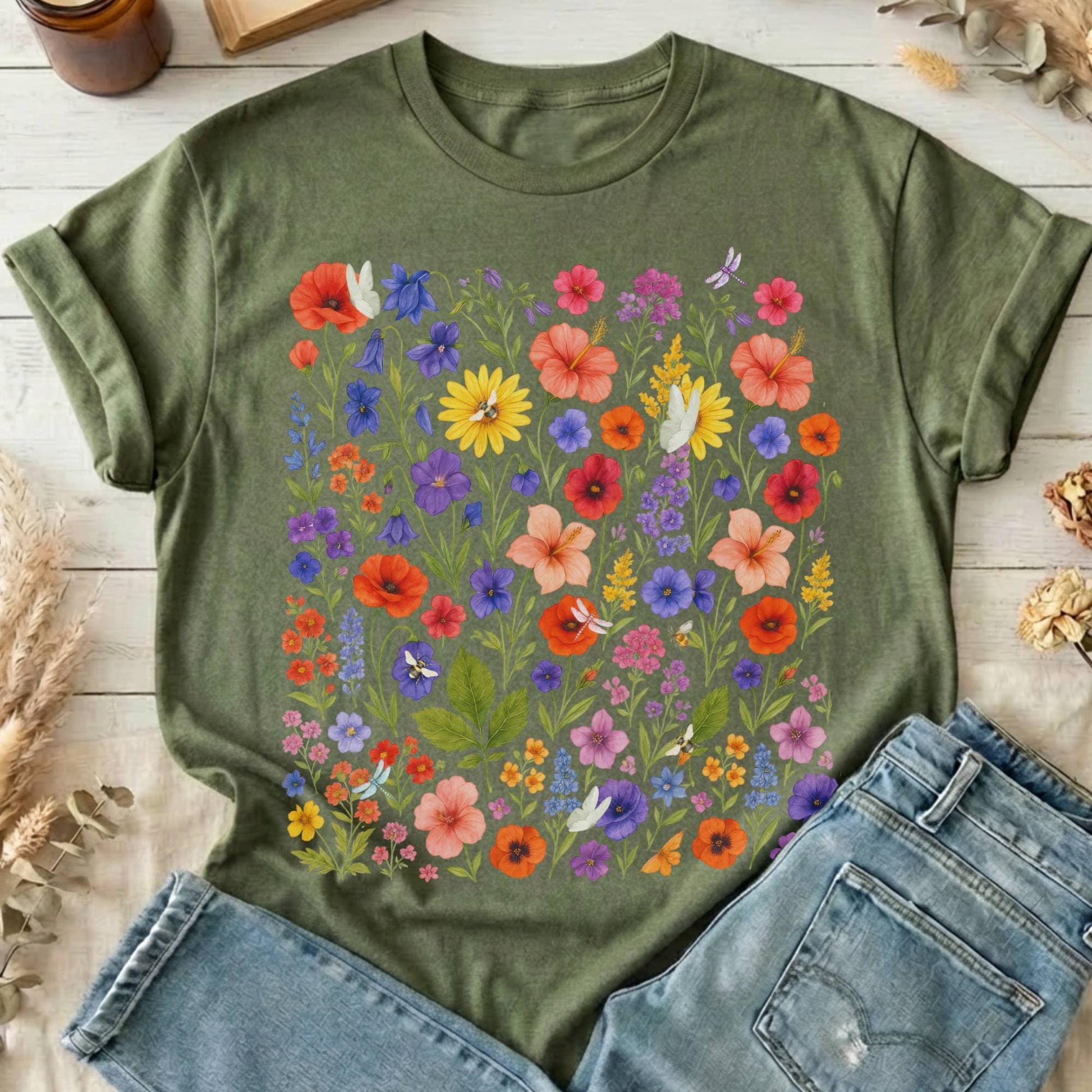 T-Shirt Military Green / S Design 229 T-Shirt The Mystic Eden