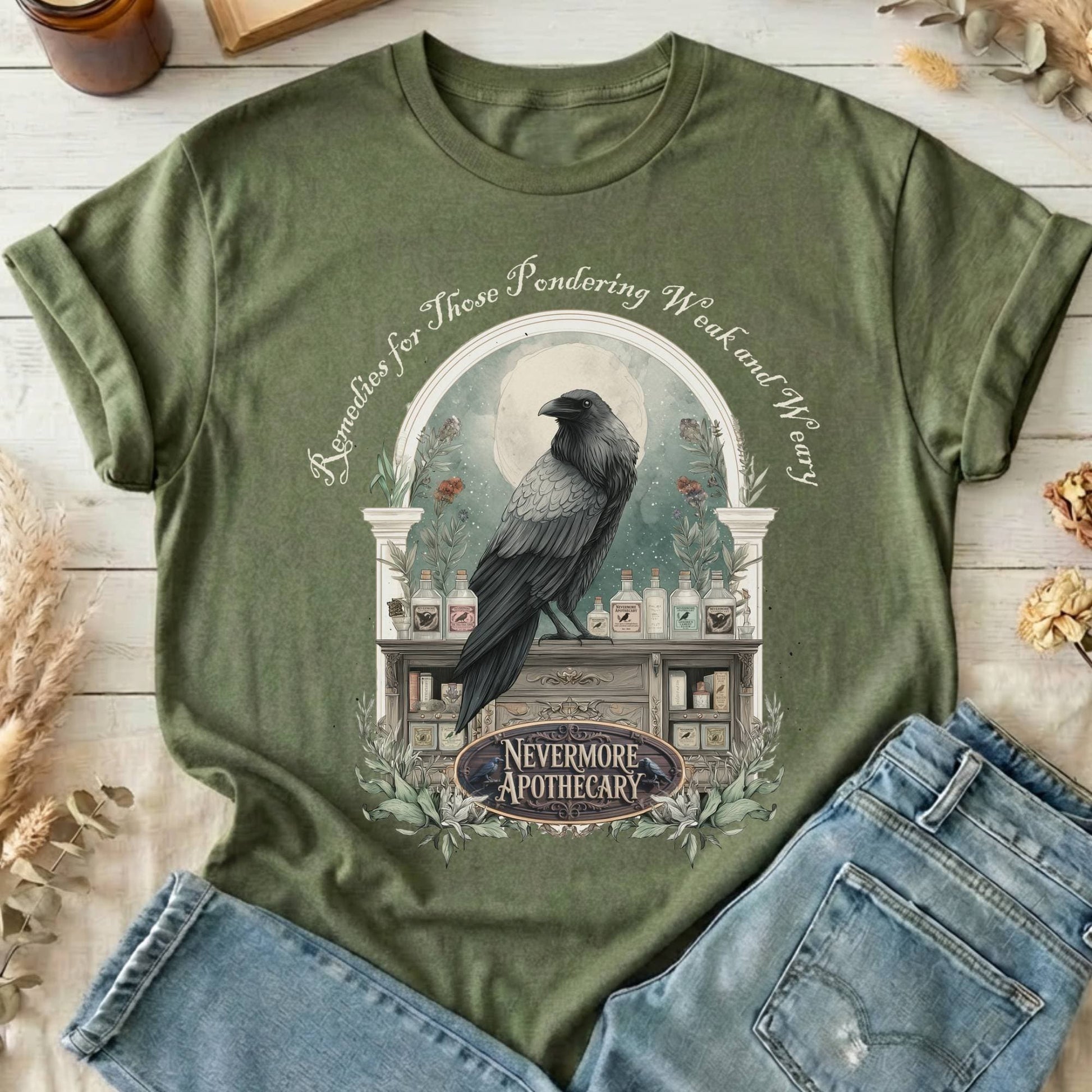 T-Shirt Military Green / S Design 238 T-Shirt The Mystic Eden