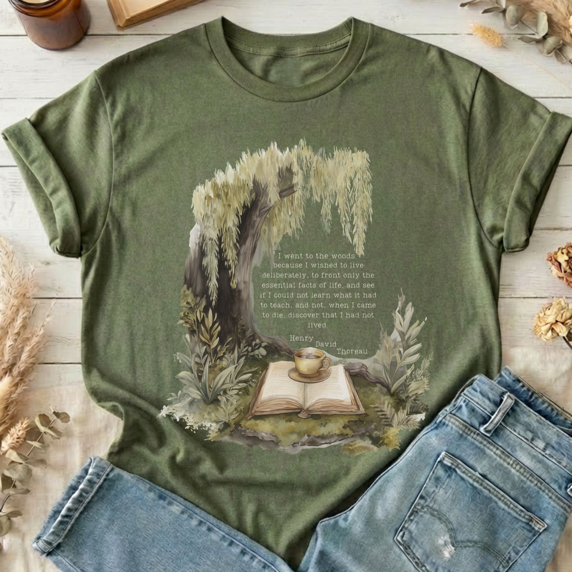 T-Shirt Military Green / S Design 245 T-Shirt The Mystic Eden