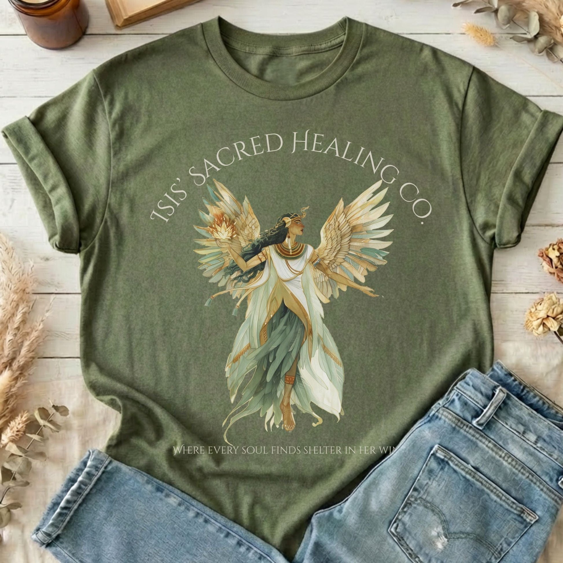 T-Shirt Military Green / S Design 263 T-Shirt The Mystic Eden