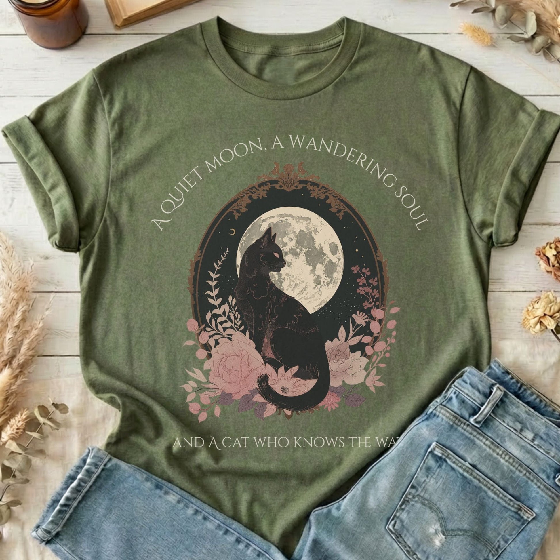 T-Shirt Military Green / S Design 268 T-Shirt The Mystic Eden