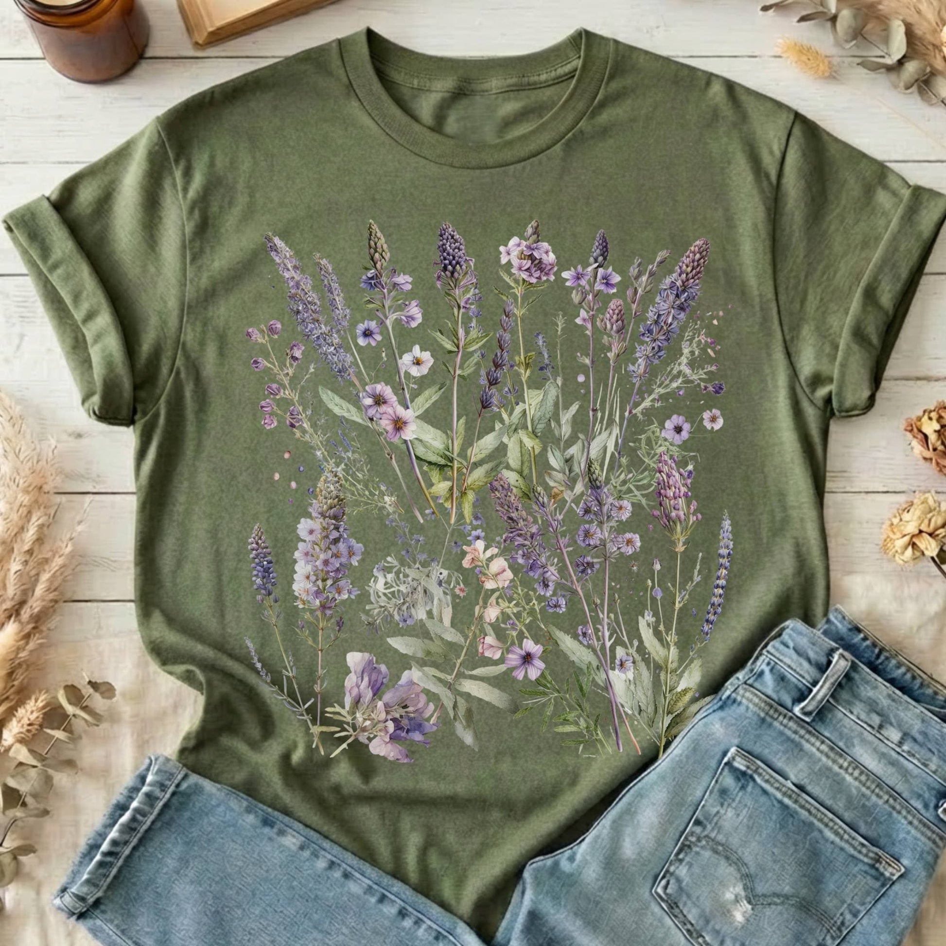 T-Shirt Military Green / S Design 37 T-Shirt The Mystic Eden