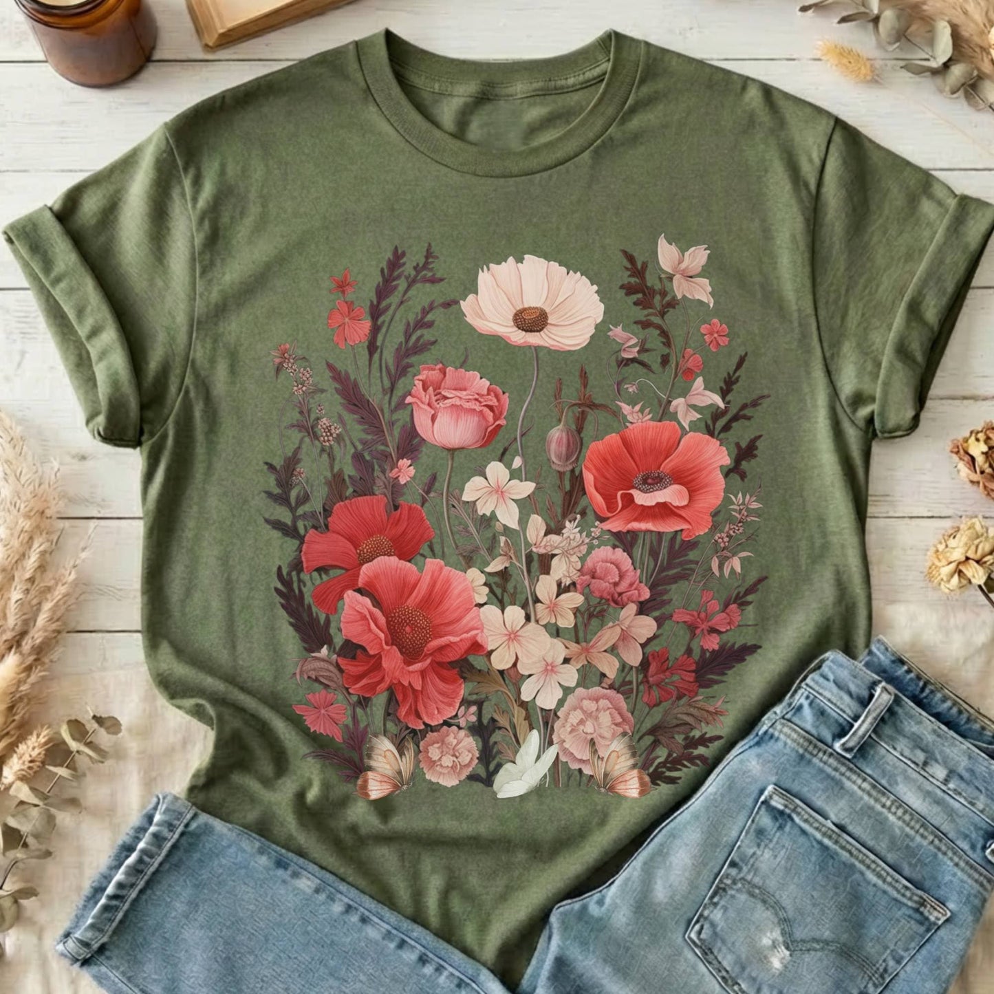 T-Shirt Military Green / S Design 44 T-Shirt The Mystic Eden