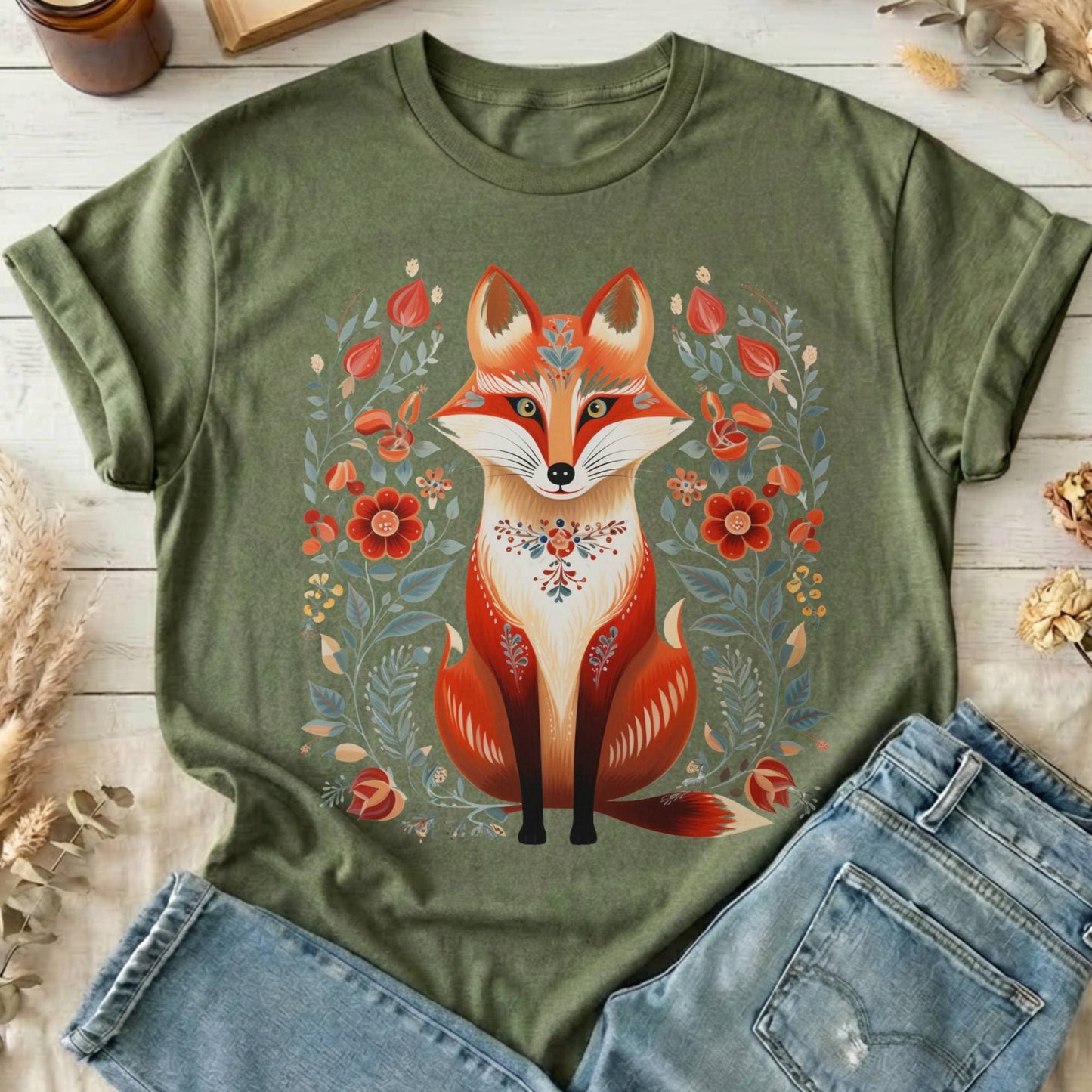 T-Shirt Military Green / S Design 49 T-Shirt The Mystic Eden