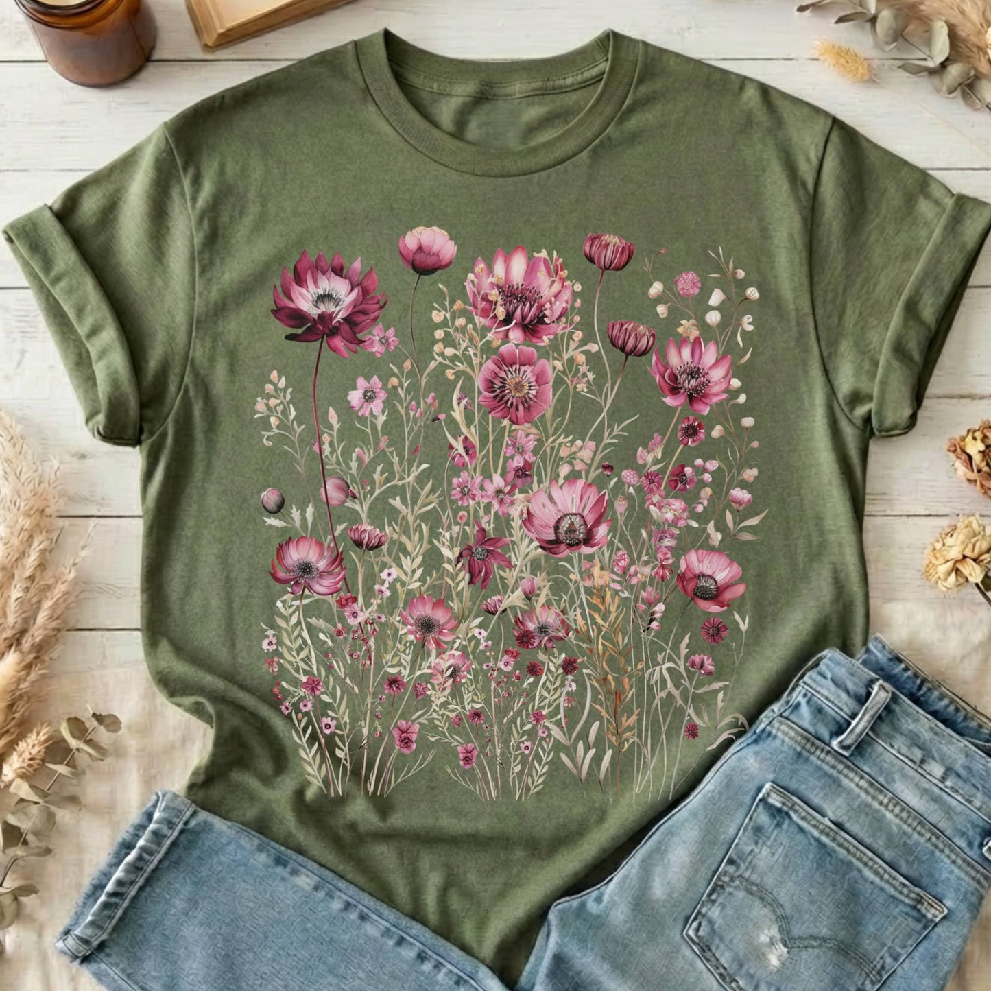 T-Shirt Military Green / S Design 6 T-Shirt The Mystic Eden