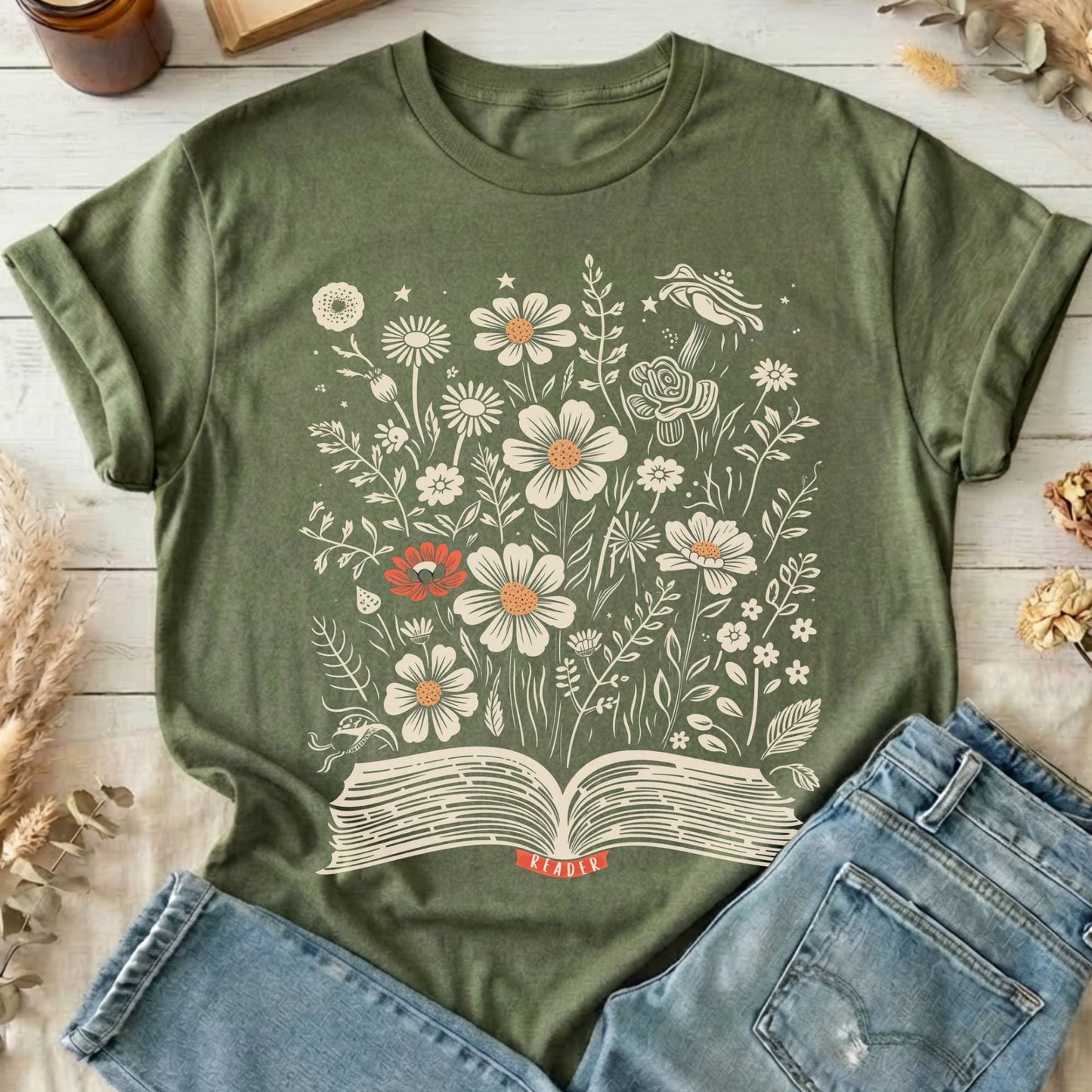 T-Shirt Military Green / S Design 60 T-Shirt The Mystic Eden
