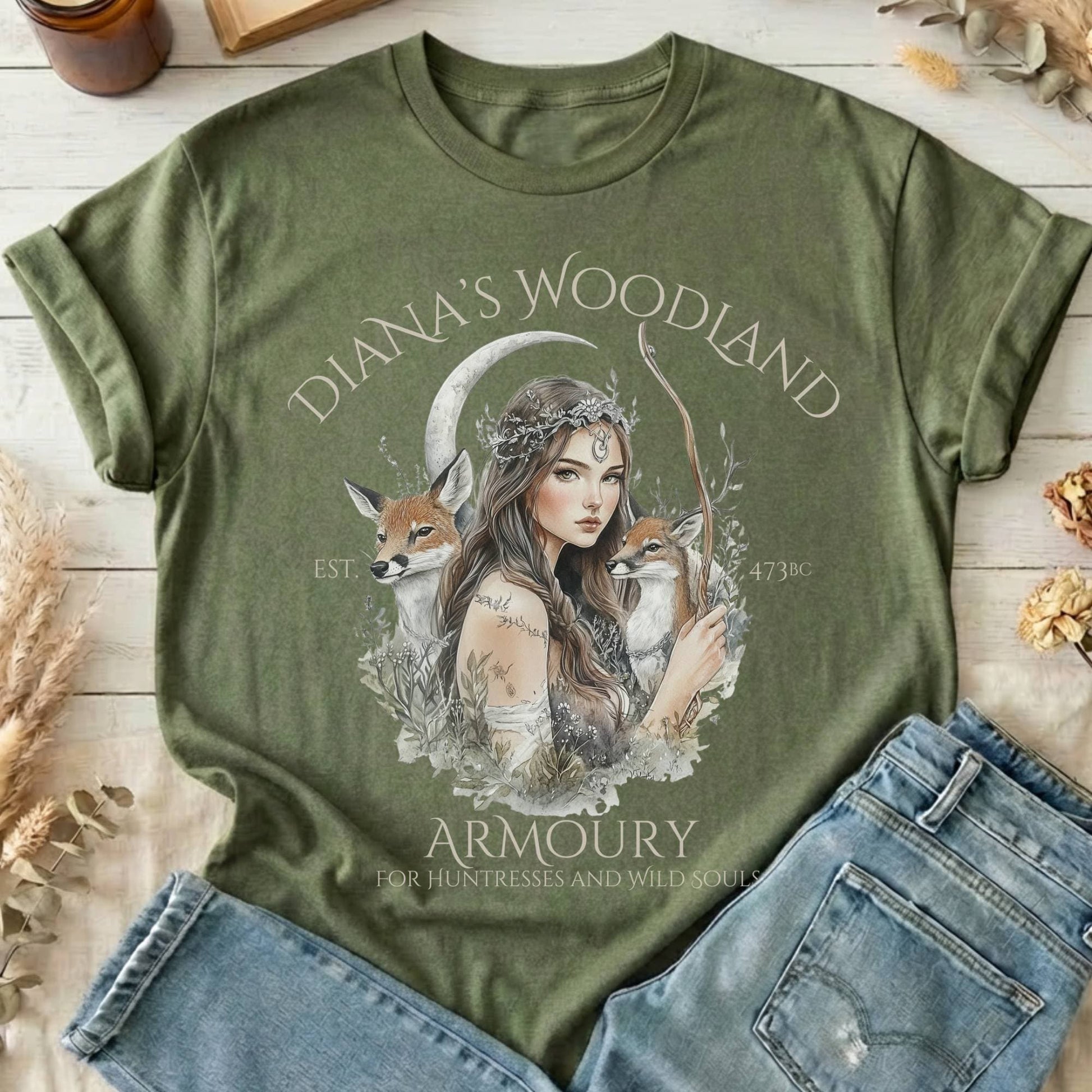 T-Shirt Military Green / S Design 99 T-Shirt The Mystic Eden