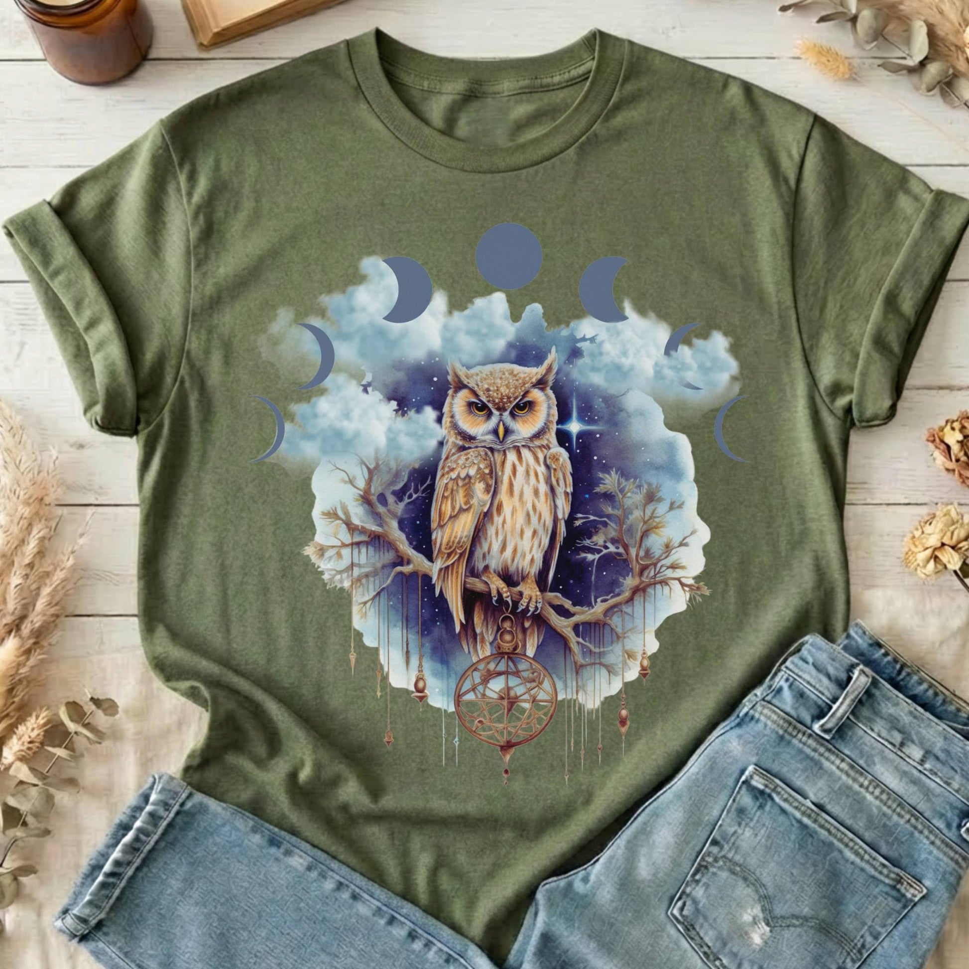 T-Shirt Military Green / XL Design 8 T-Shirt The Mystic Eden
