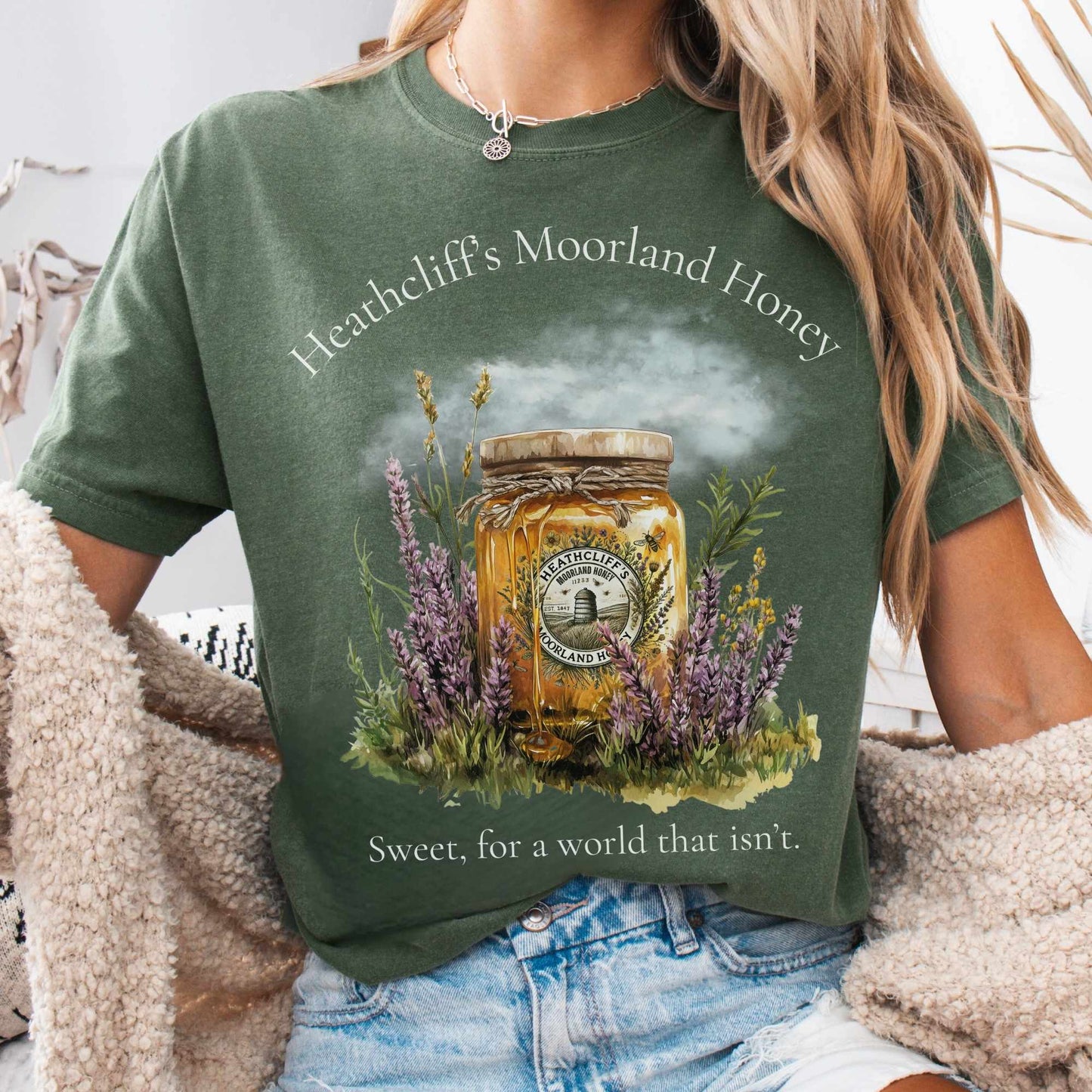 T-Shirt Moss / S Heathcliff's Moorland Honey Tee The Mystic Eden