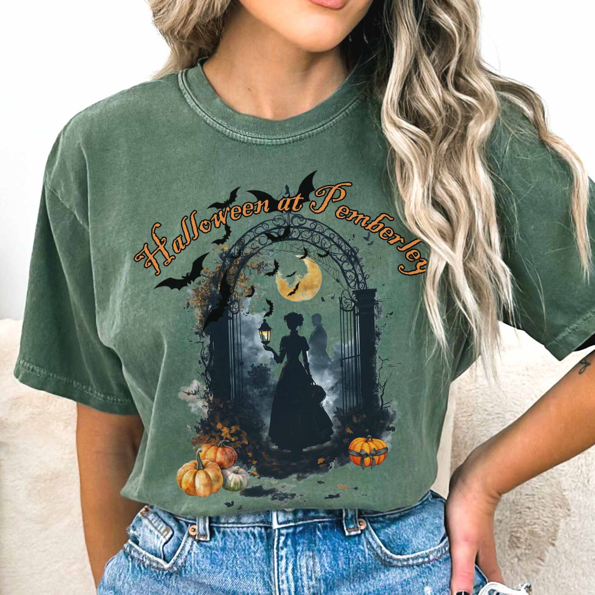 T-Shirt Moss / S Pemberley Halloween Pride & Prejudice Shirt The Mystic Eden