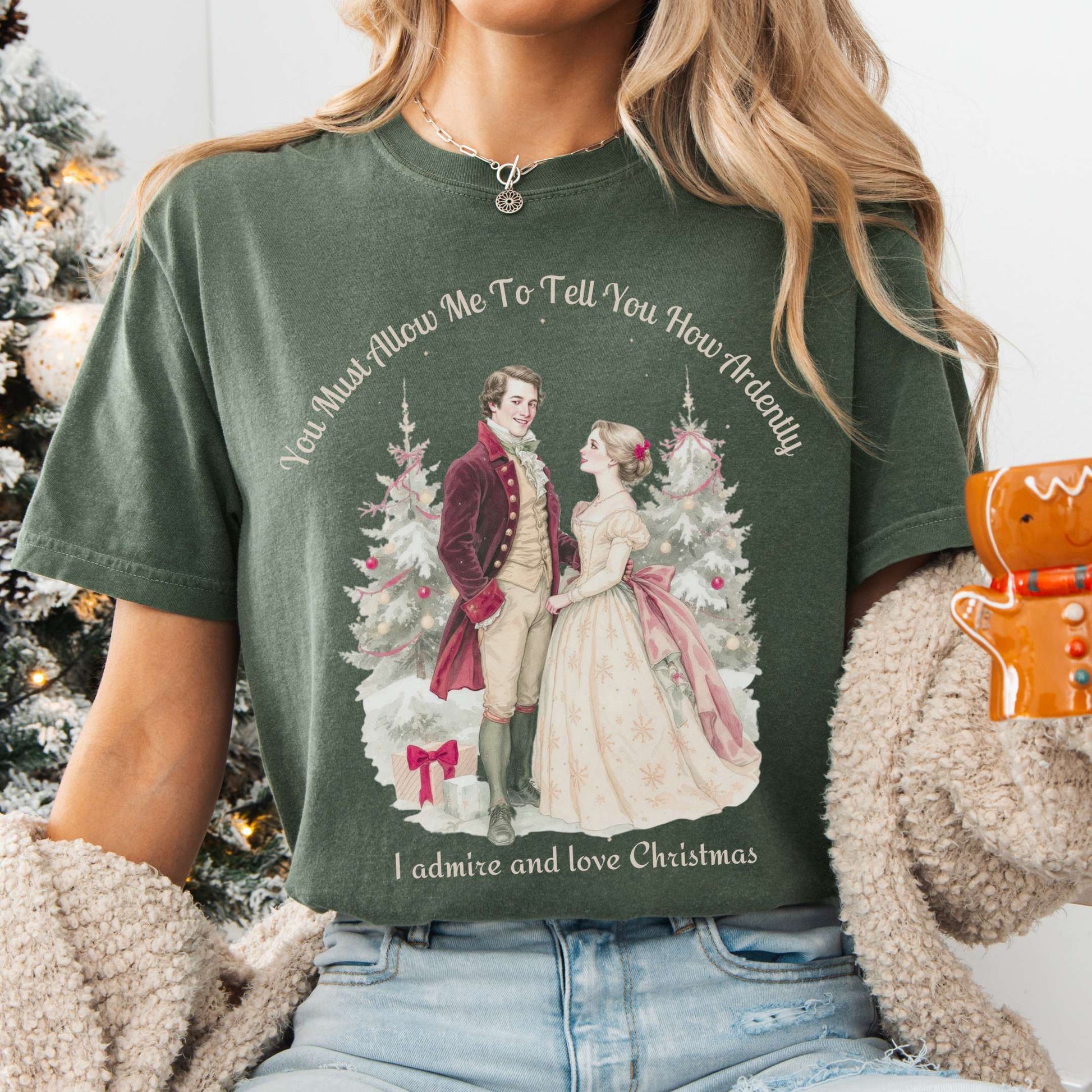 T-Shirt Moss / S Pride & Prejudice Christmas Tee The Mystic Eden