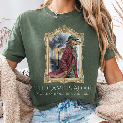 T-Shirt Moss / S The Game Is Afoot Sherlock Holmes Tee The Mystic Eden
