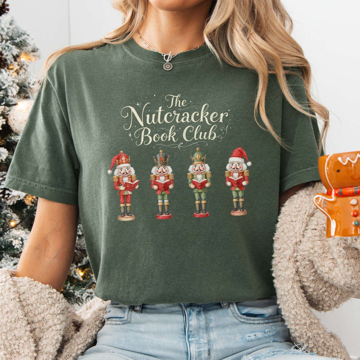 T-Shirt Moss / S The Nutcracker Book Club Christmas Tee The Mystic Eden