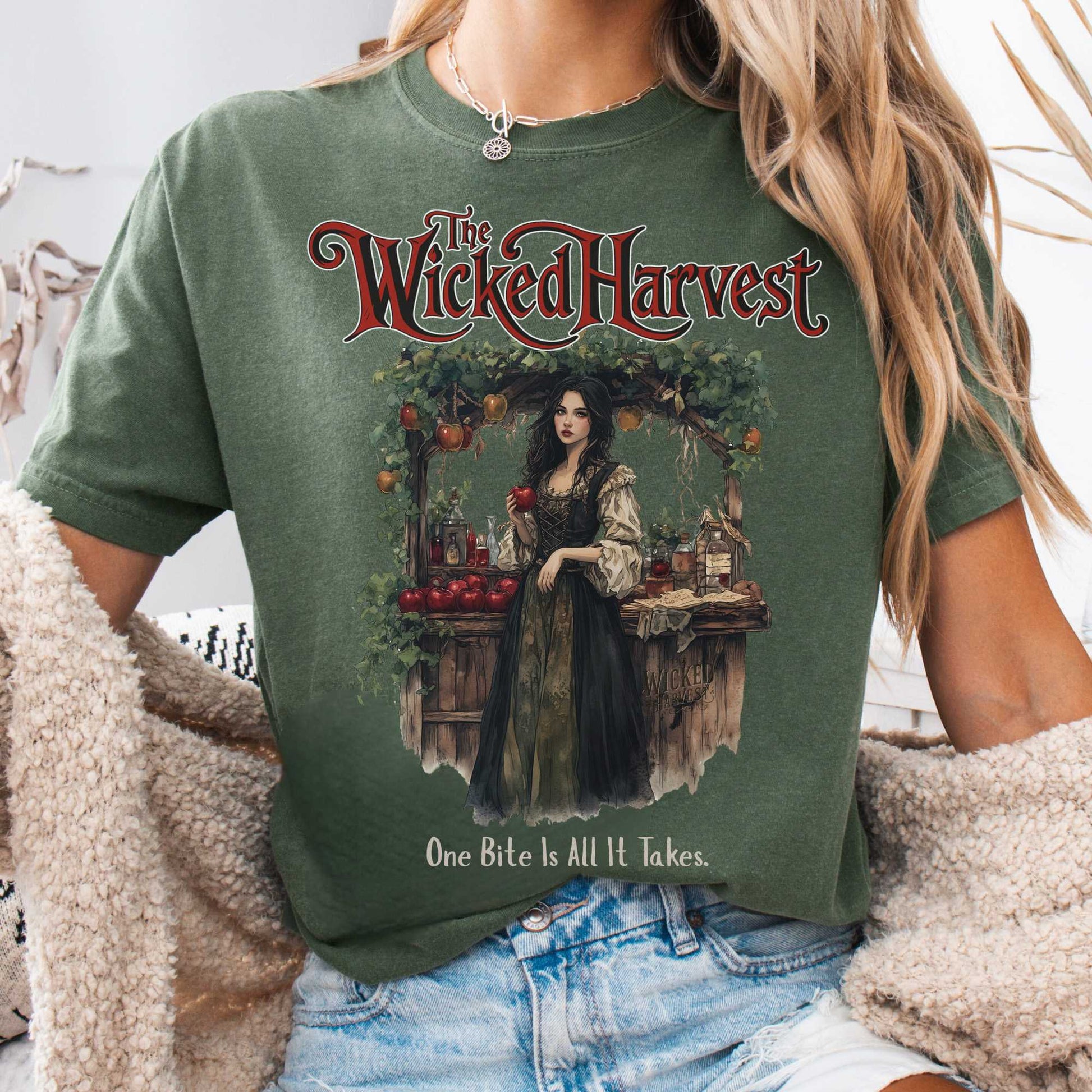 T-Shirt Moss / S The Wicked Harvest Fairytale Shirt The Mystic Eden