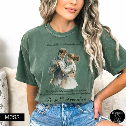 T-Shirt Moss / S Vintage Pride & Prejudice T-shirt The Mystic Eden