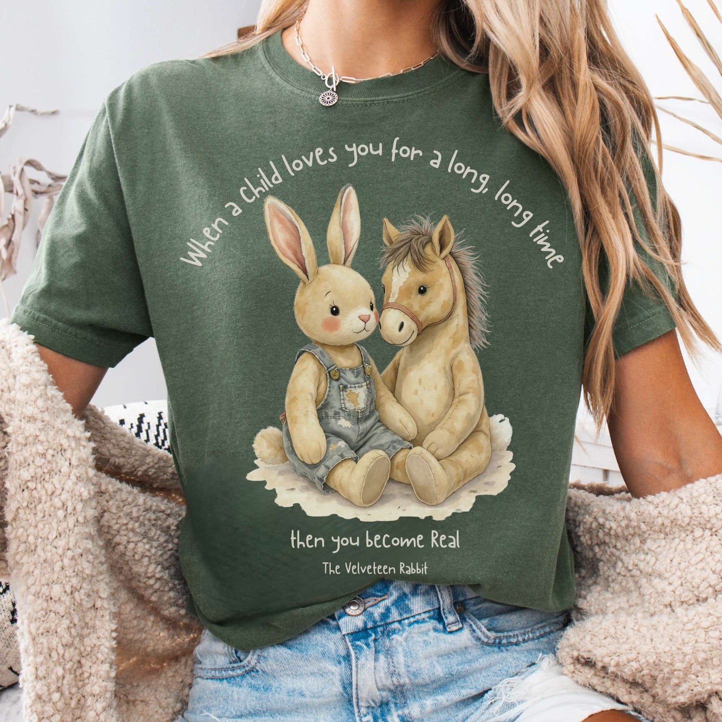 T-Shirt Moss / S You Become Real The Velveteen Rabbit Tee The Mystic Eden