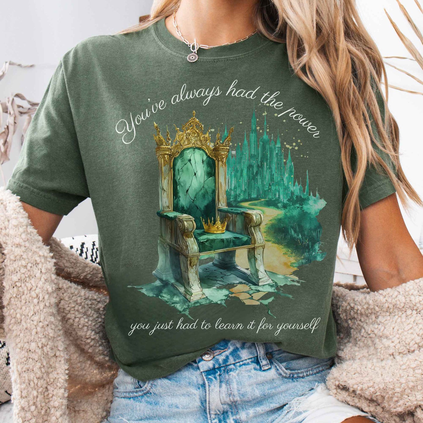 T-Shirt Moss / S You've Always Had The Power Bookish Shirt The Mystic Eden