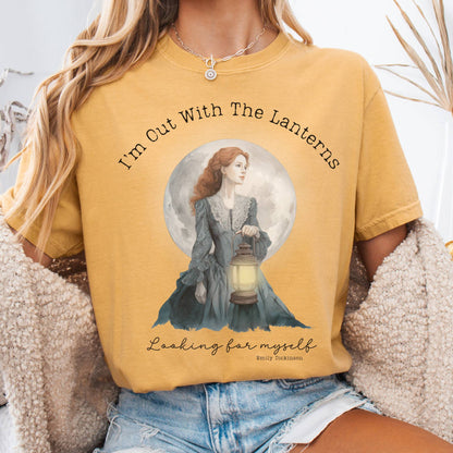 T-Shirt Mustard / S I'm Out With The Lanterns Looking For Myself Emily Dickinson Tee The Mystic Eden