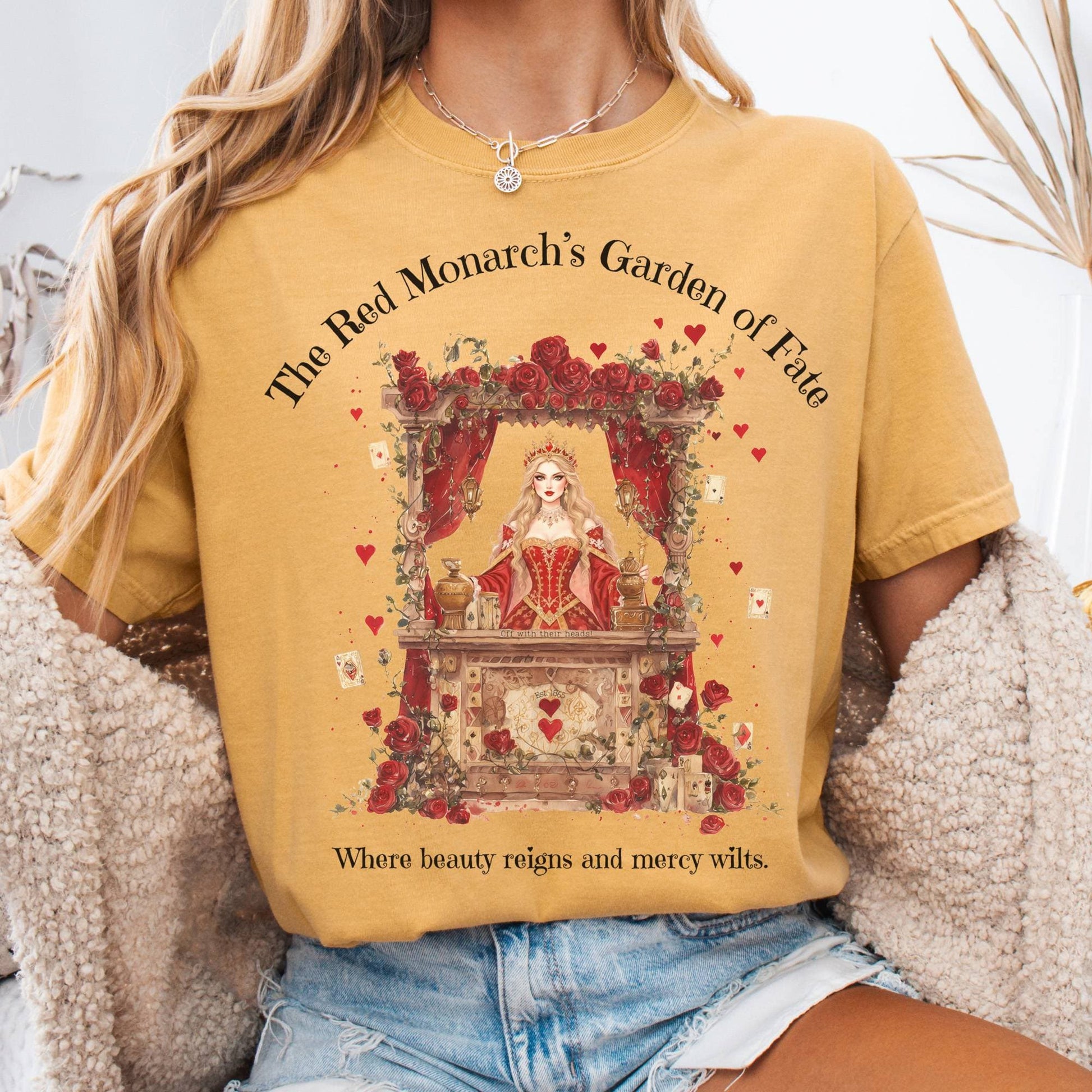 T-Shirt Mustard / S The Red Monarchs Garden of Fate Tee The Mystic Eden
