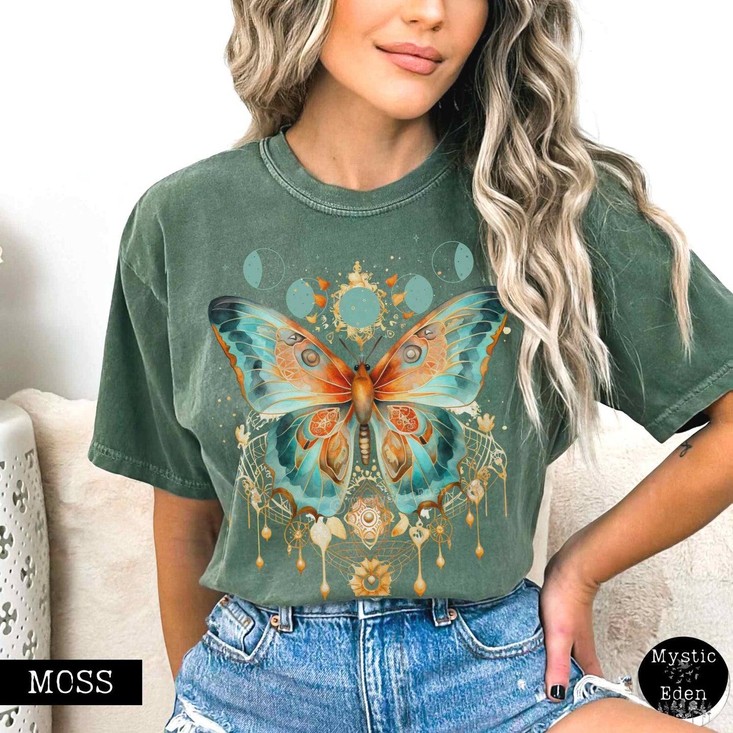 T-Shirt Mystical and Whimsical Butterfly Shirt The Mystic Eden