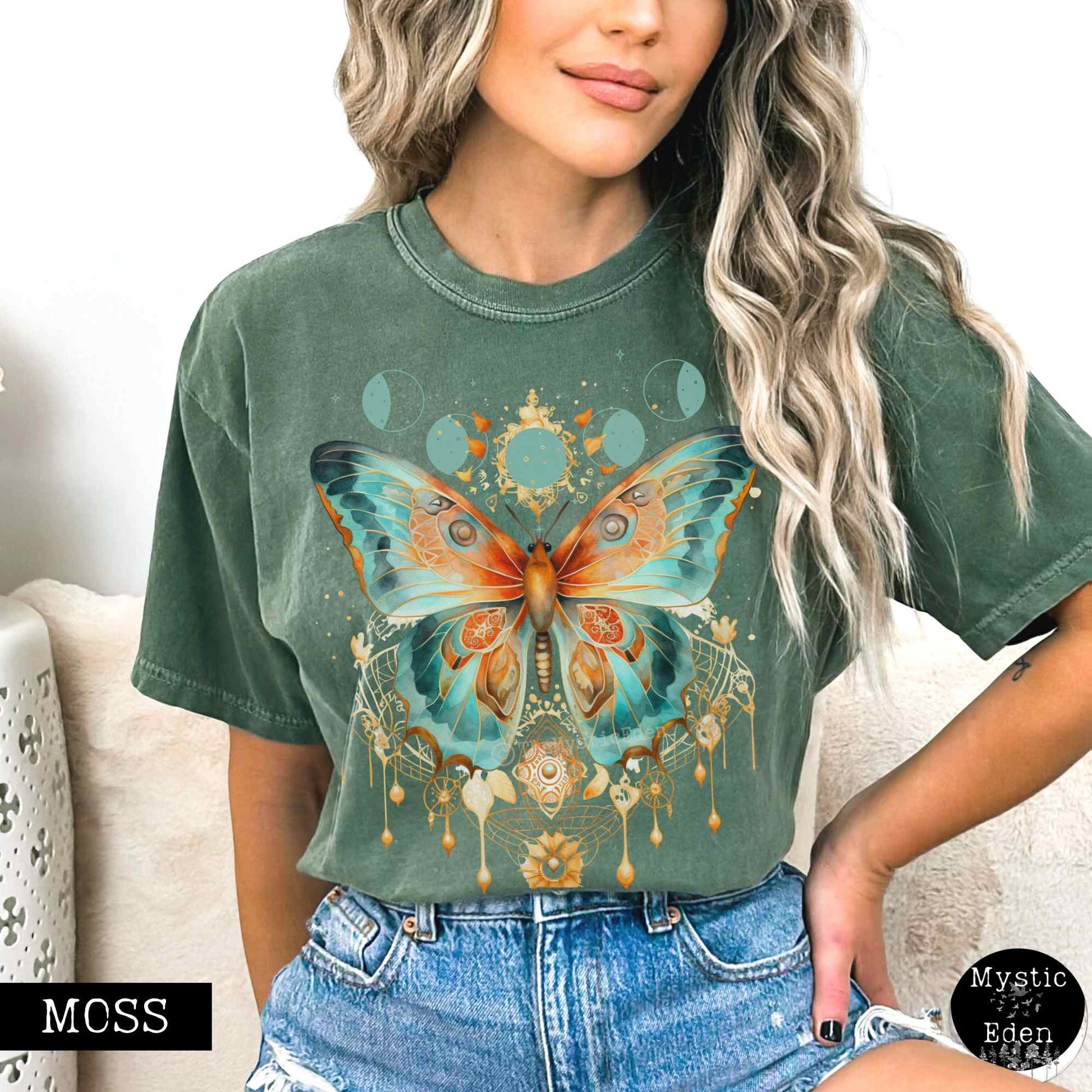 T-Shirt Mystical and Whimsical Butterfly Shirt The Mystic Eden