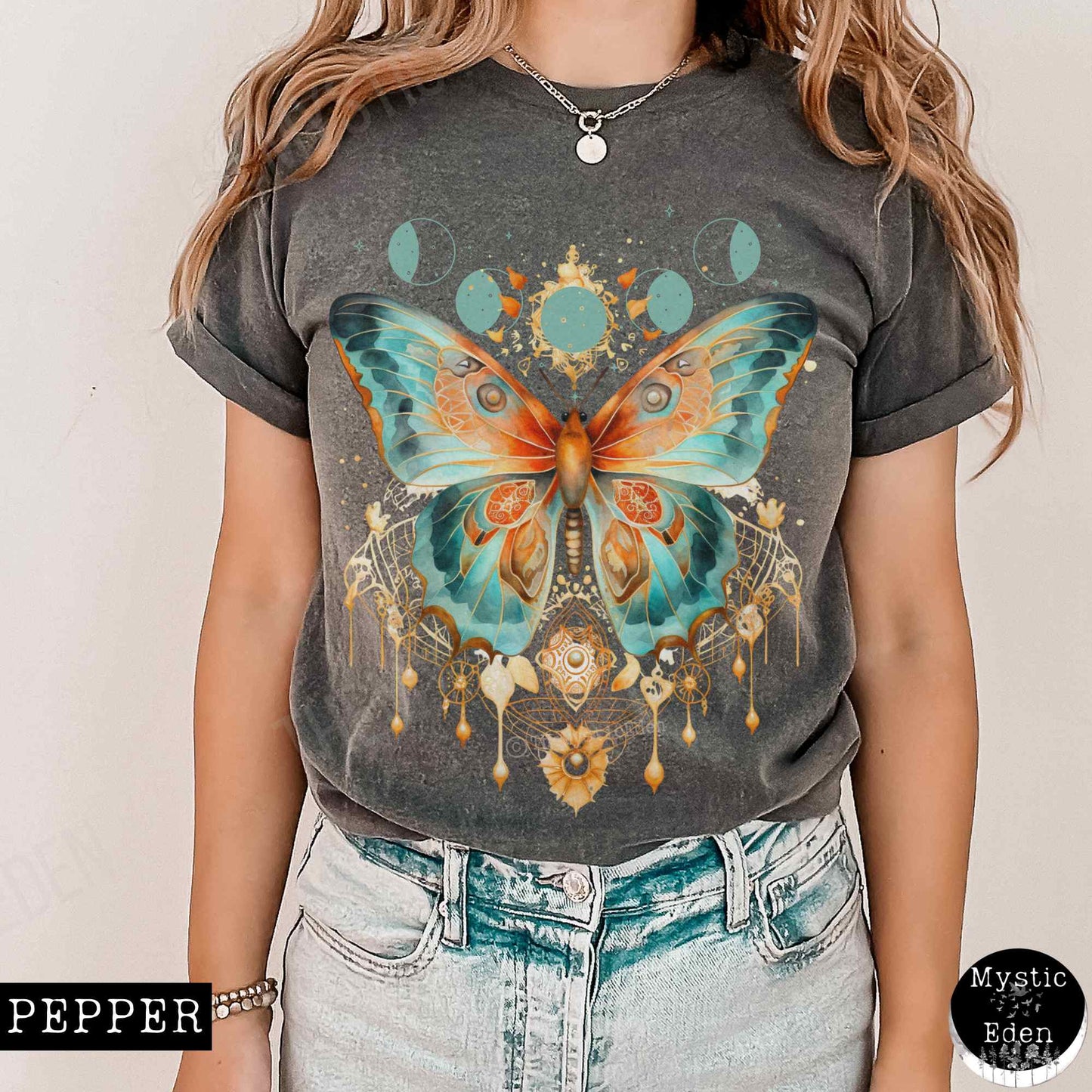T-Shirt Mystical and Whimsical Butterfly Shirt The Mystic Eden