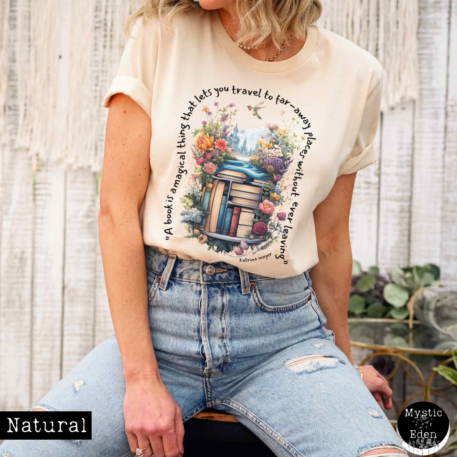 T-Shirt Natural / XS Magical book shirt The Mystic Eden